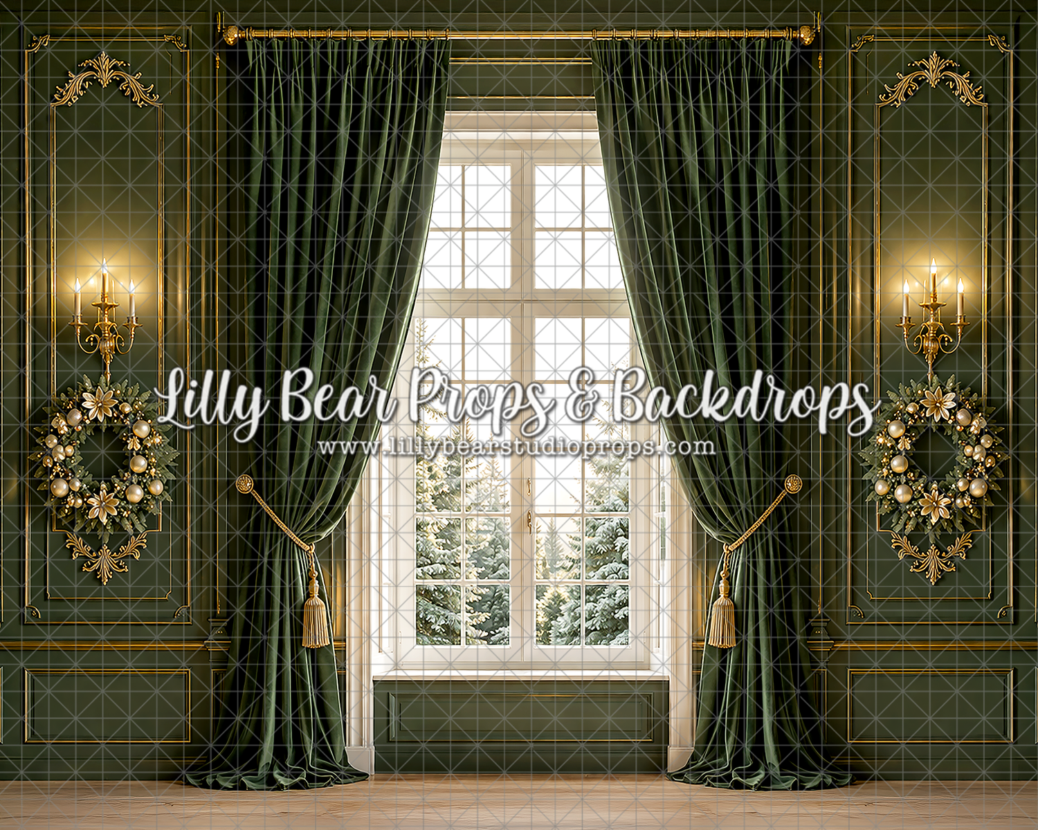 Emerald Holiday Manor Window