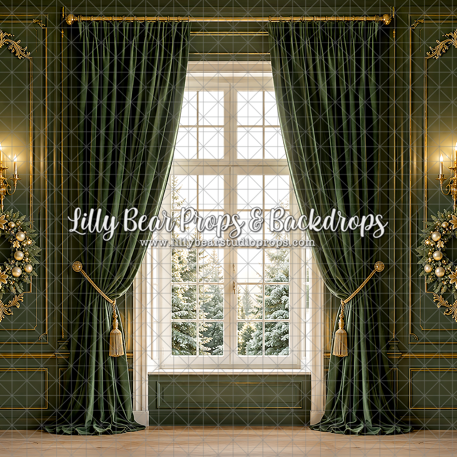 Emerald Holiday Manor Window