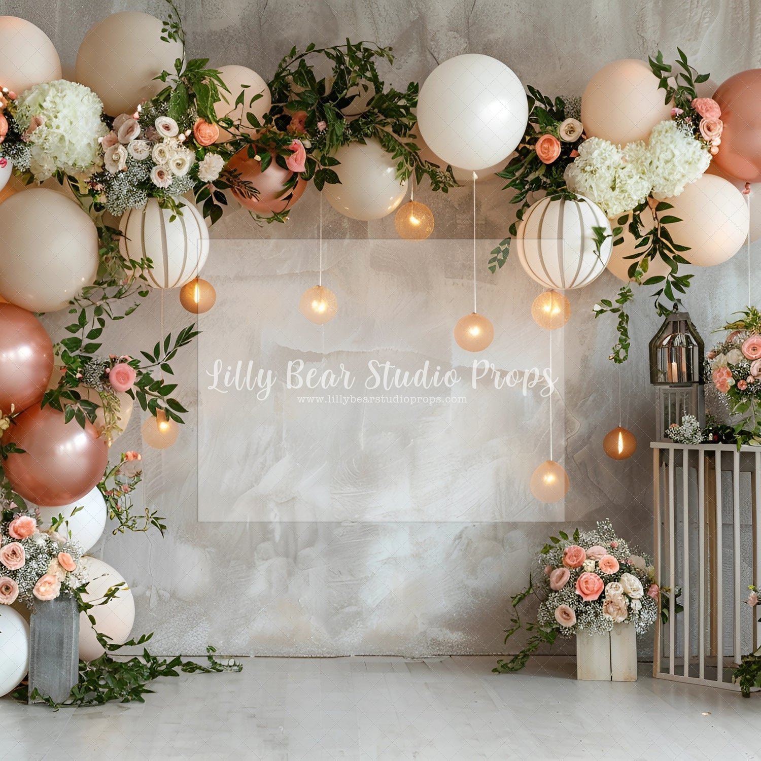 Encanto Designer Blushing Peachy Balloon Arch