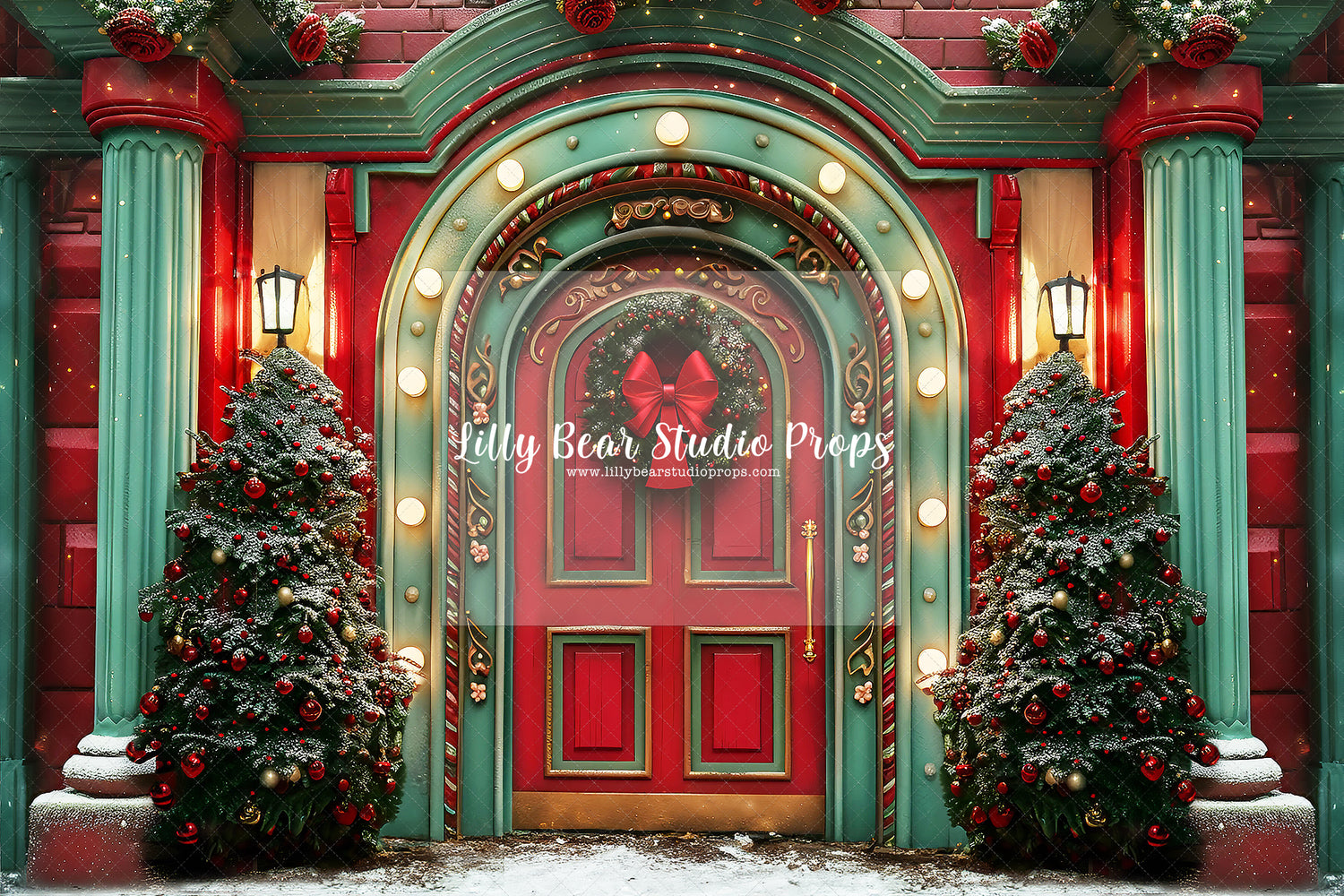 Enchanted Red & Green Archway