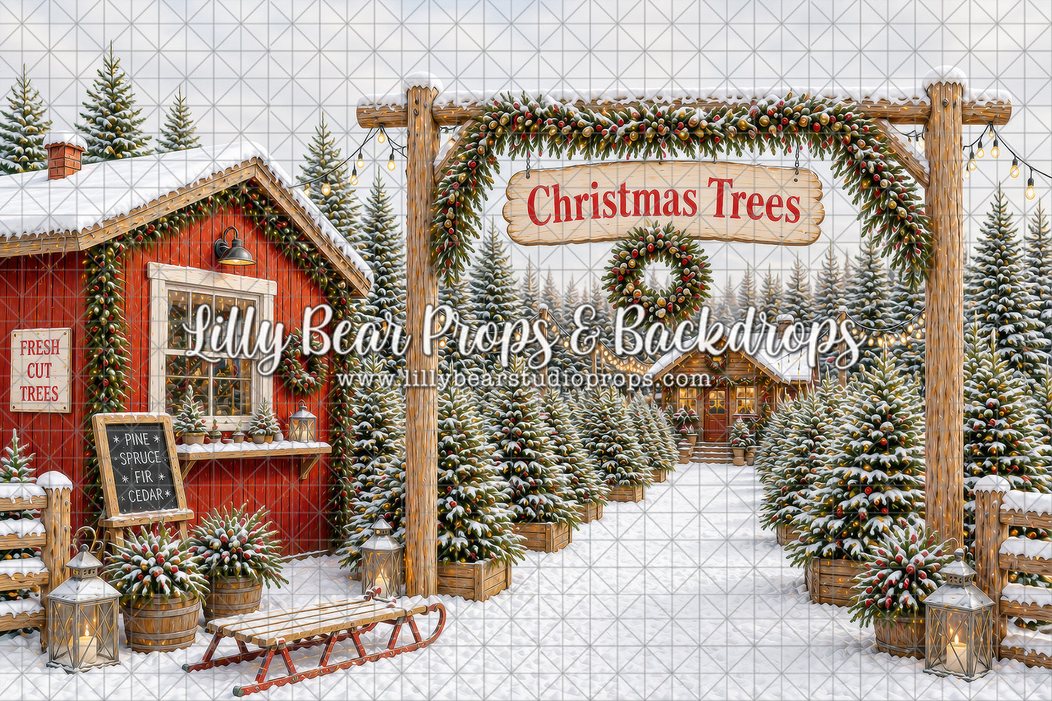 Evergreen Tree Farm Gate