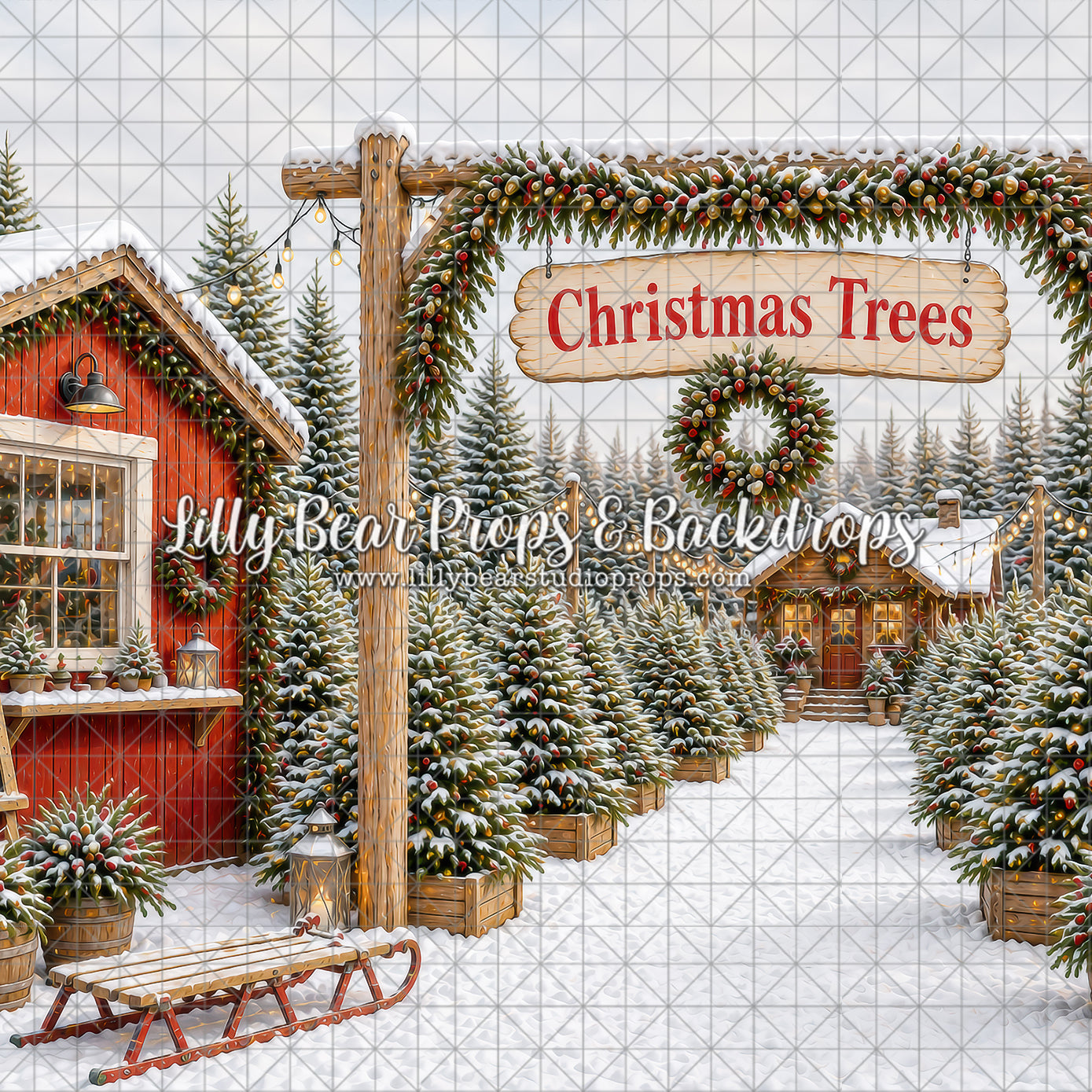 Evergreen Tree Farm Gate