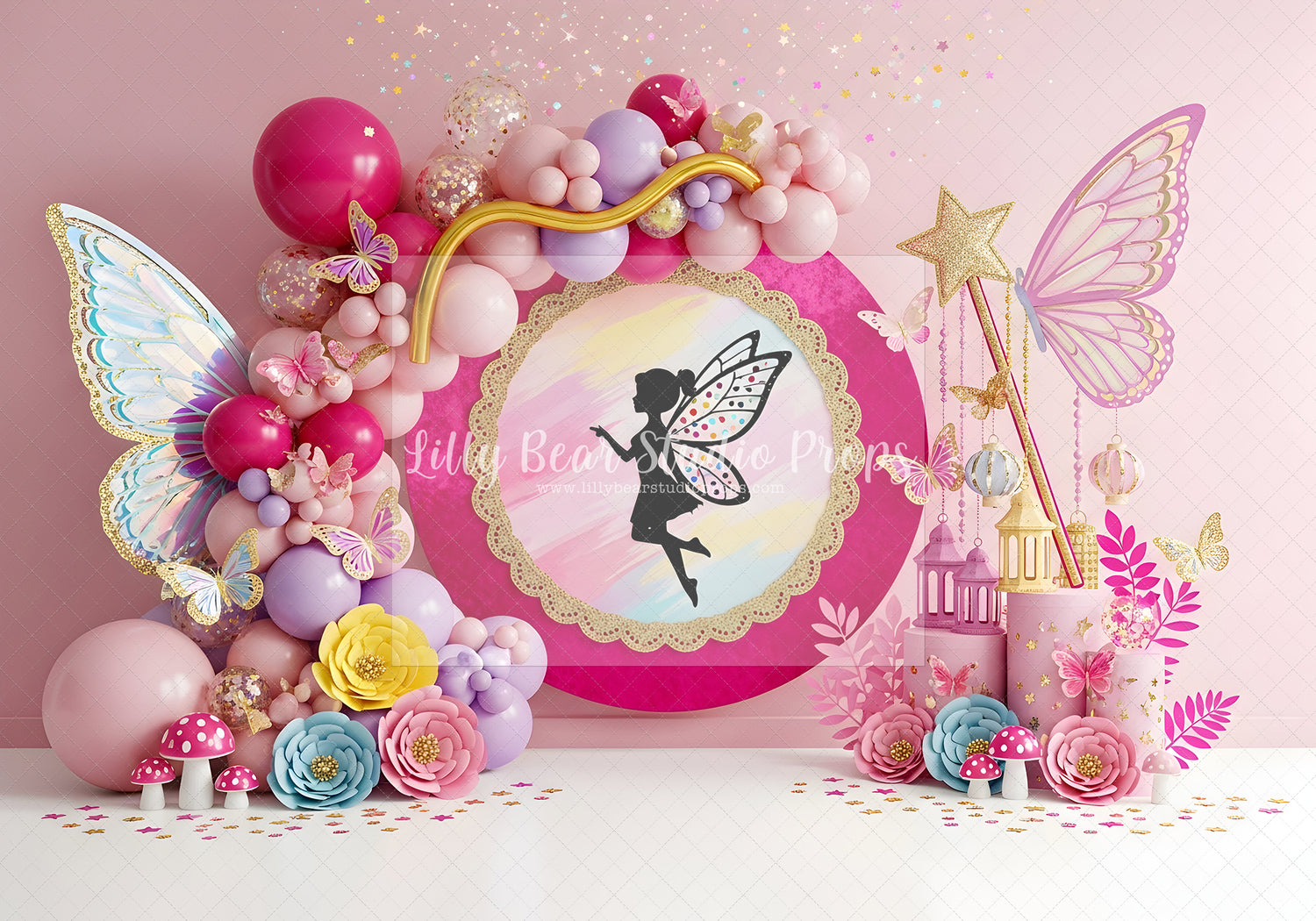 Fairy Garden Crystal Clock