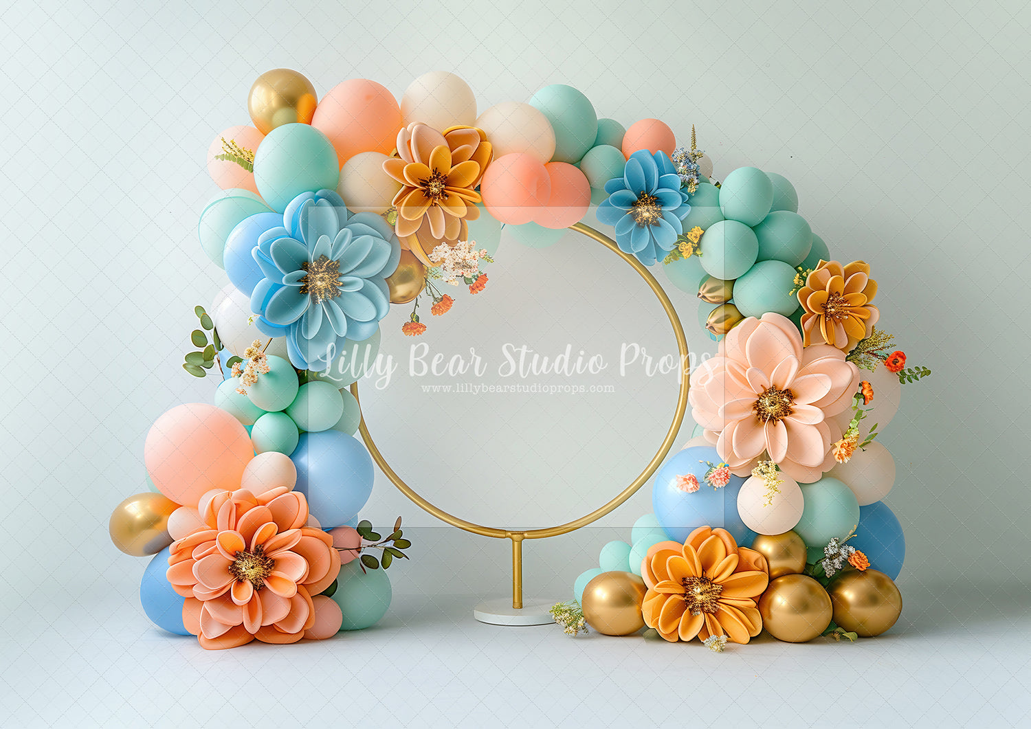 Festival Flowers Golden Circle Balloons