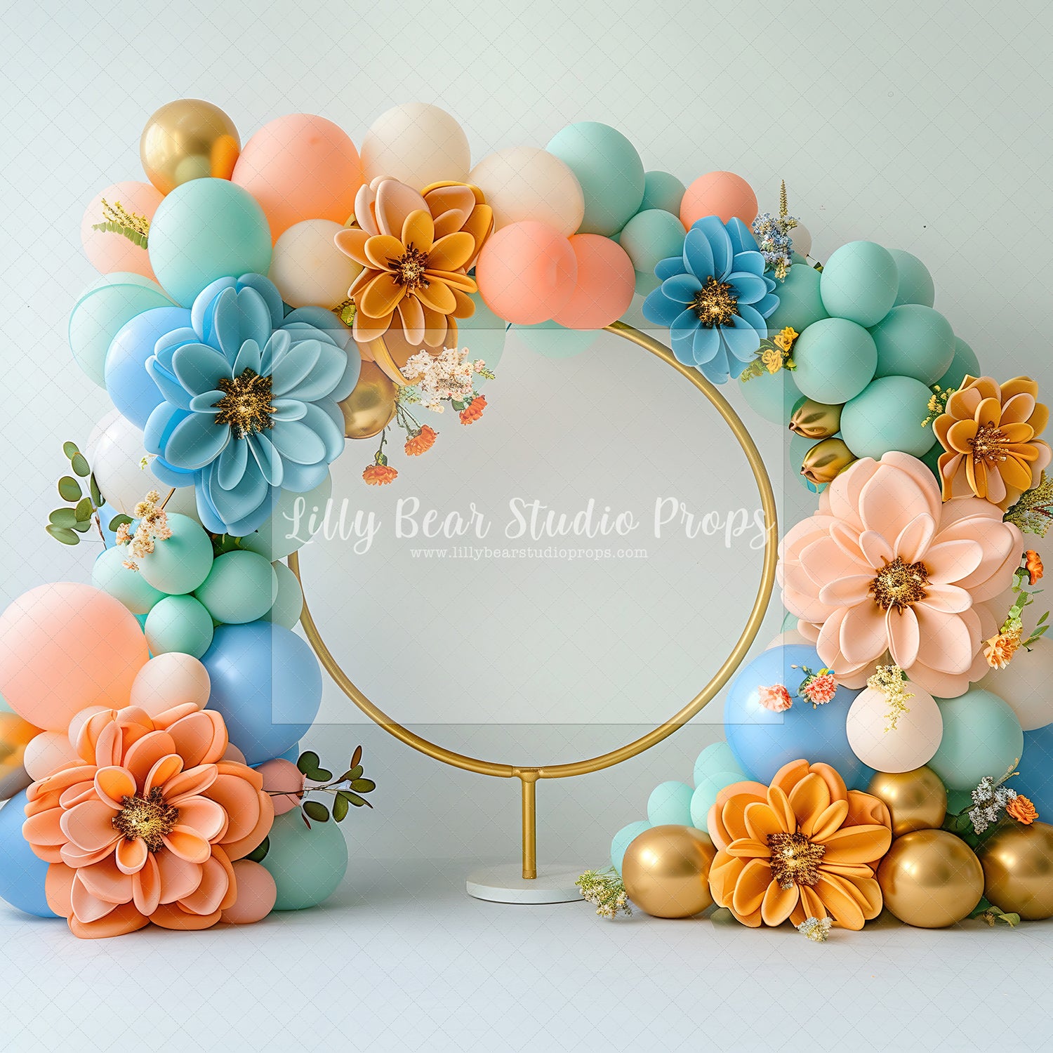 Festival Flowers Golden Circle Balloons