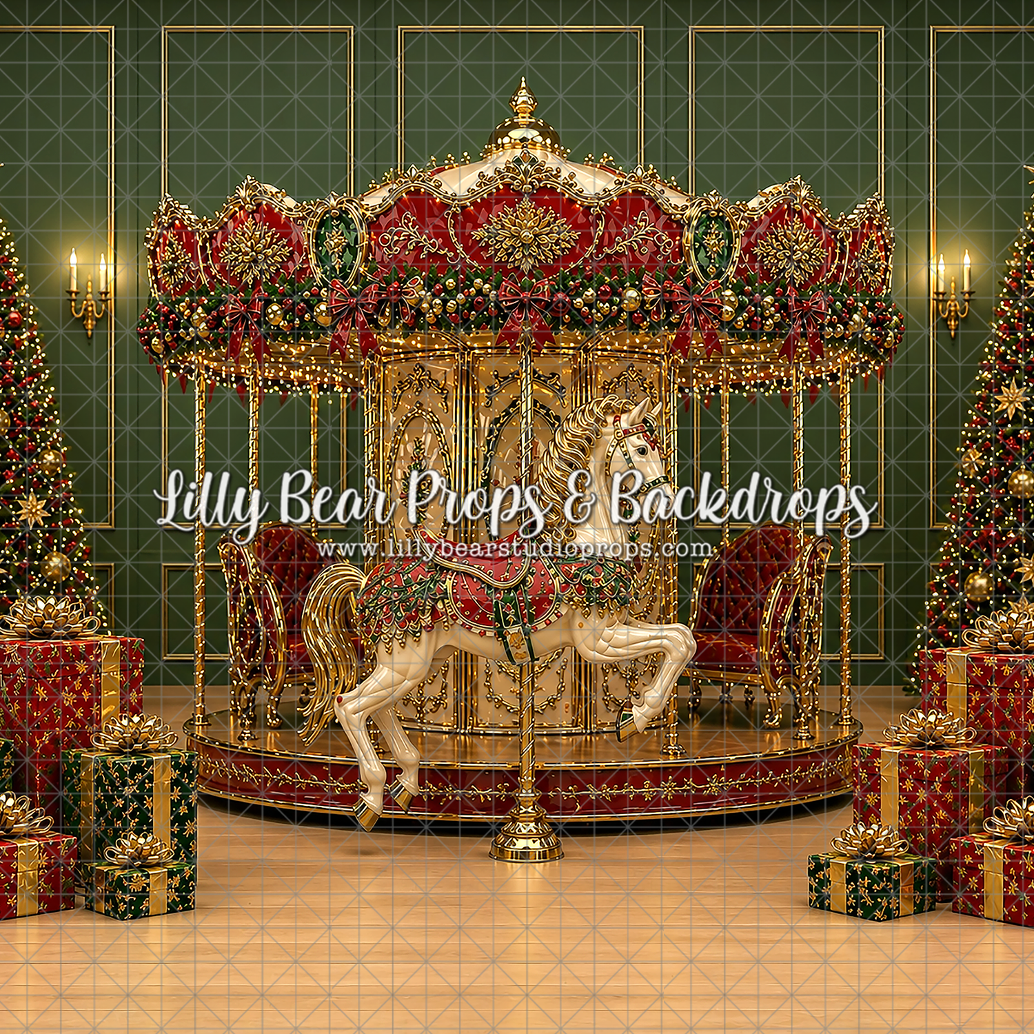 Festive Carousel Dreams - Sweep Option