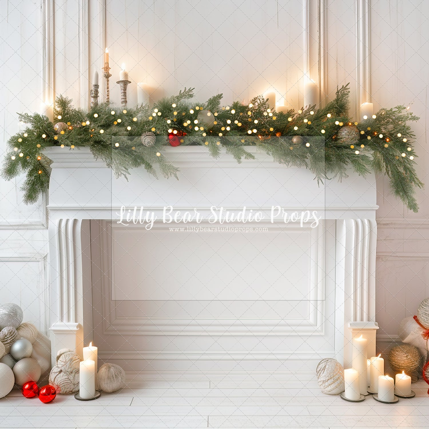 Festive Christmas Headboard with Lights