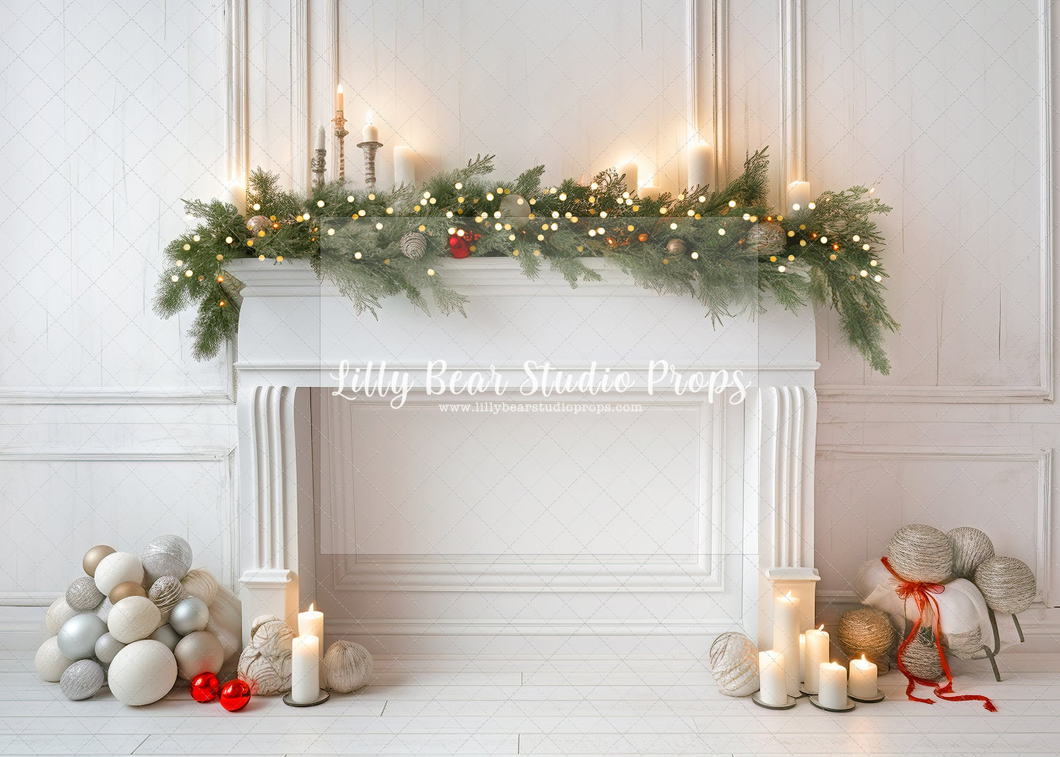 Festive Christmas Headboard with Lights