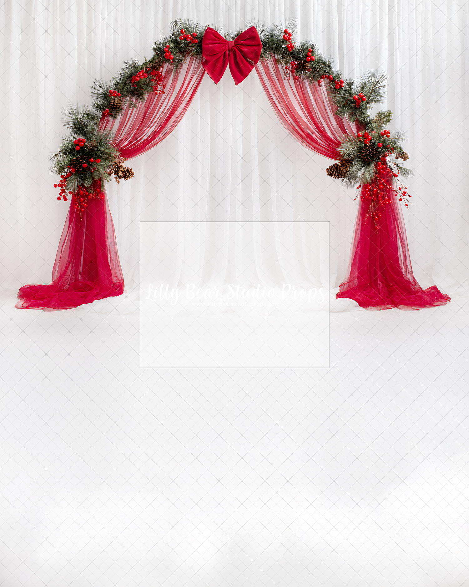 Festive Draped Delight - Sweep Option