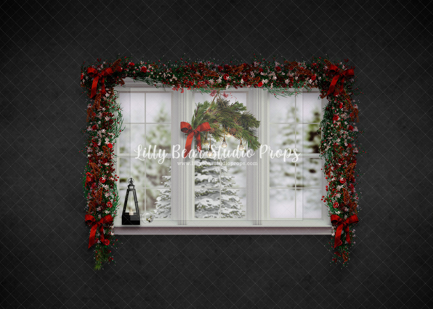 Festive Ebony Window