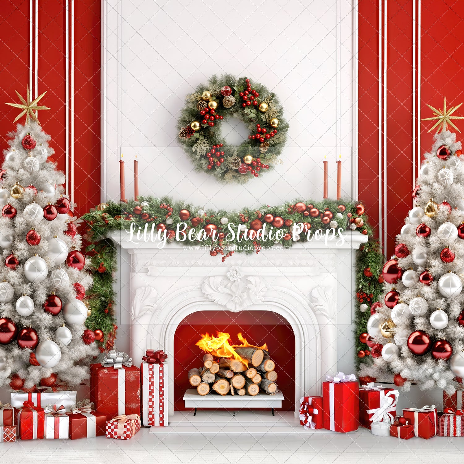 Festive Fireplace