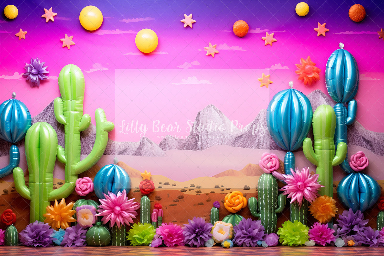 Fiesta Balloons Cactus Party