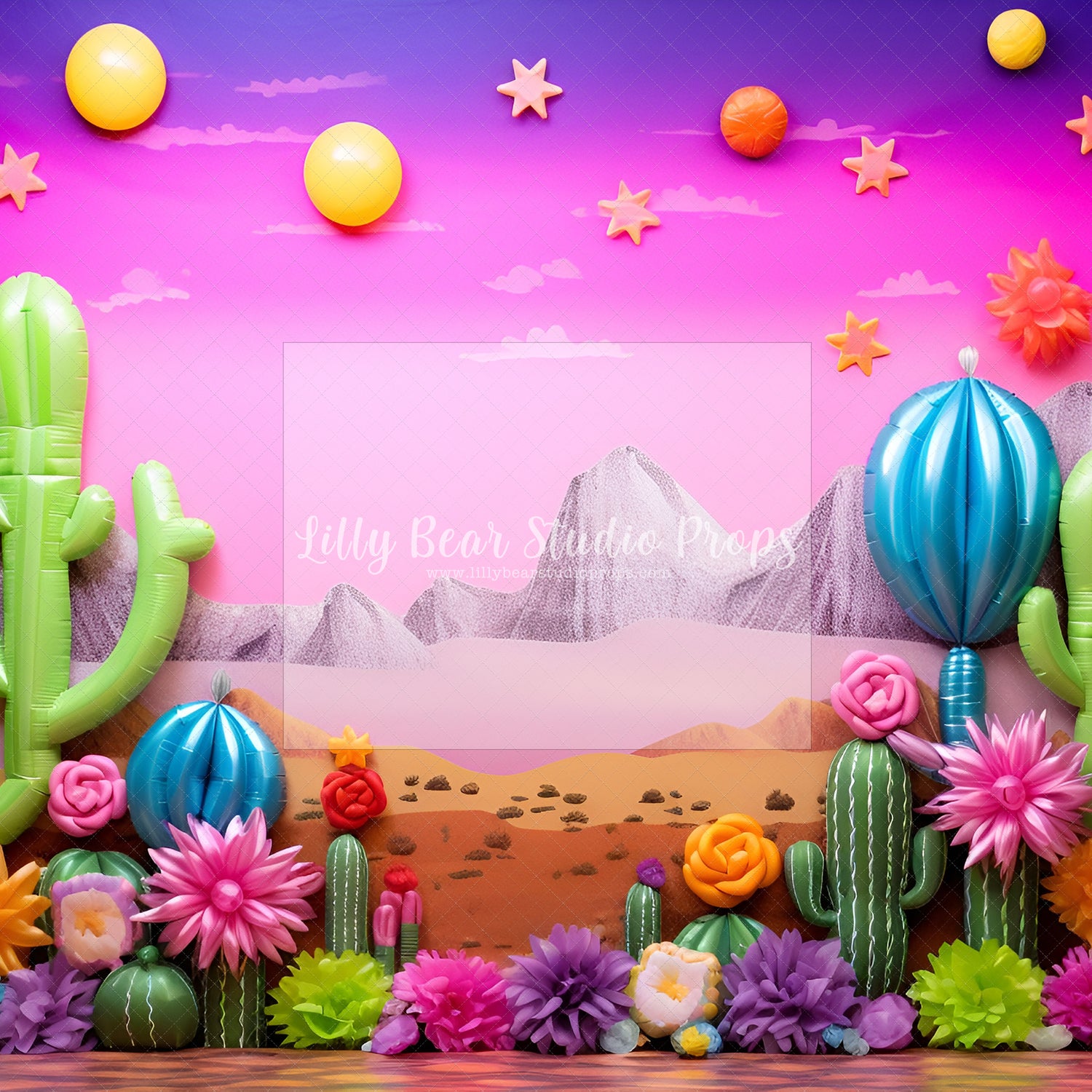 Fiesta Balloons Cactus Party