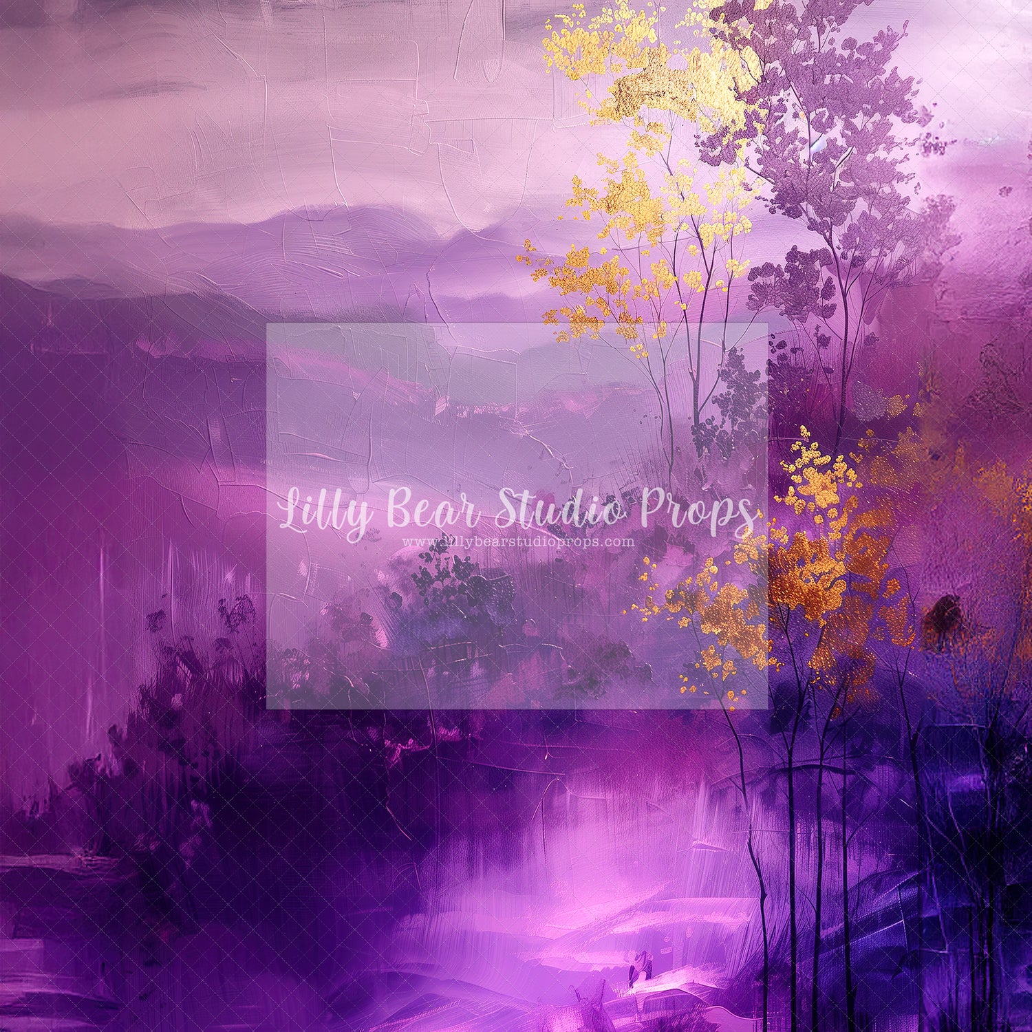 Fine Art Lilac Gold Foil Scene -Sweep Options - Tester