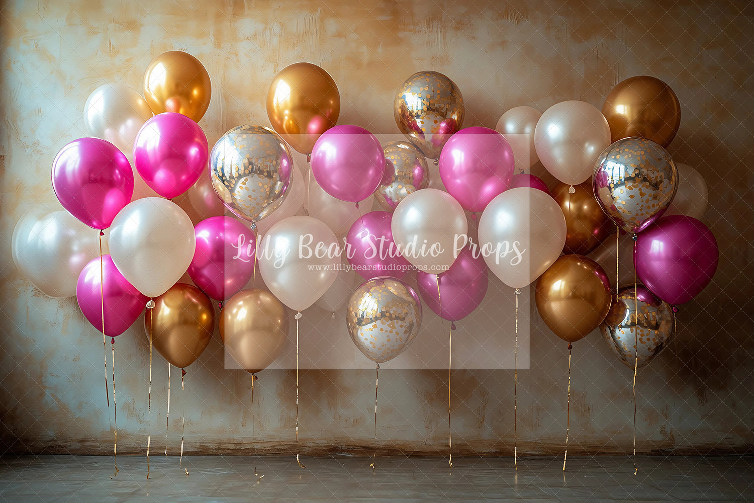 Floating Metallic Balloons