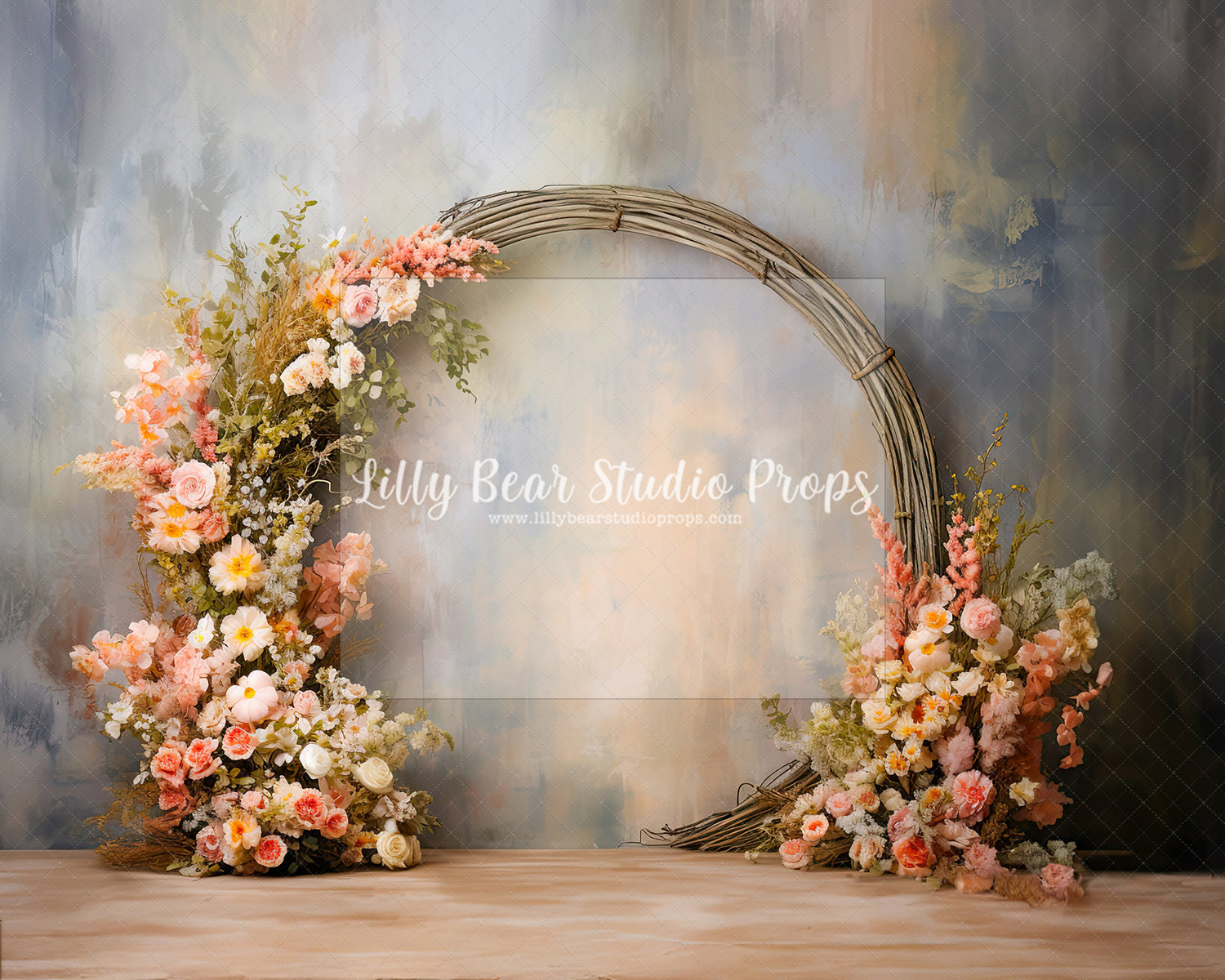 Floral Grapevine Hoop