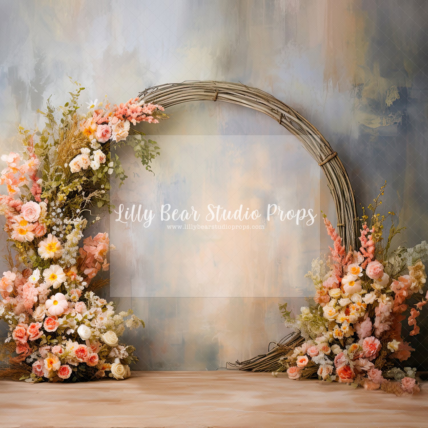 Floral Grapevine Hoop
