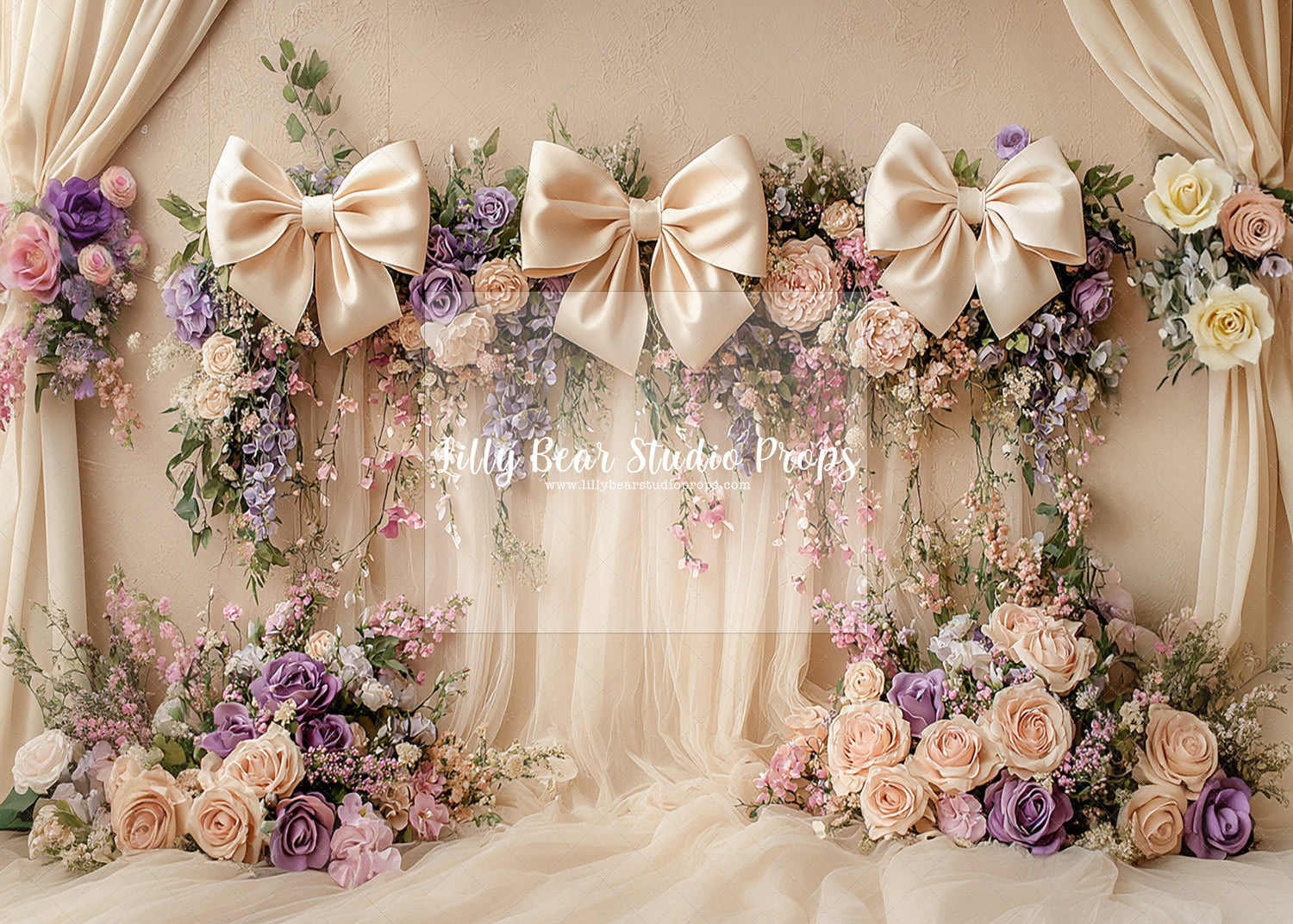 Floral Satin Symphony - Sweep Option