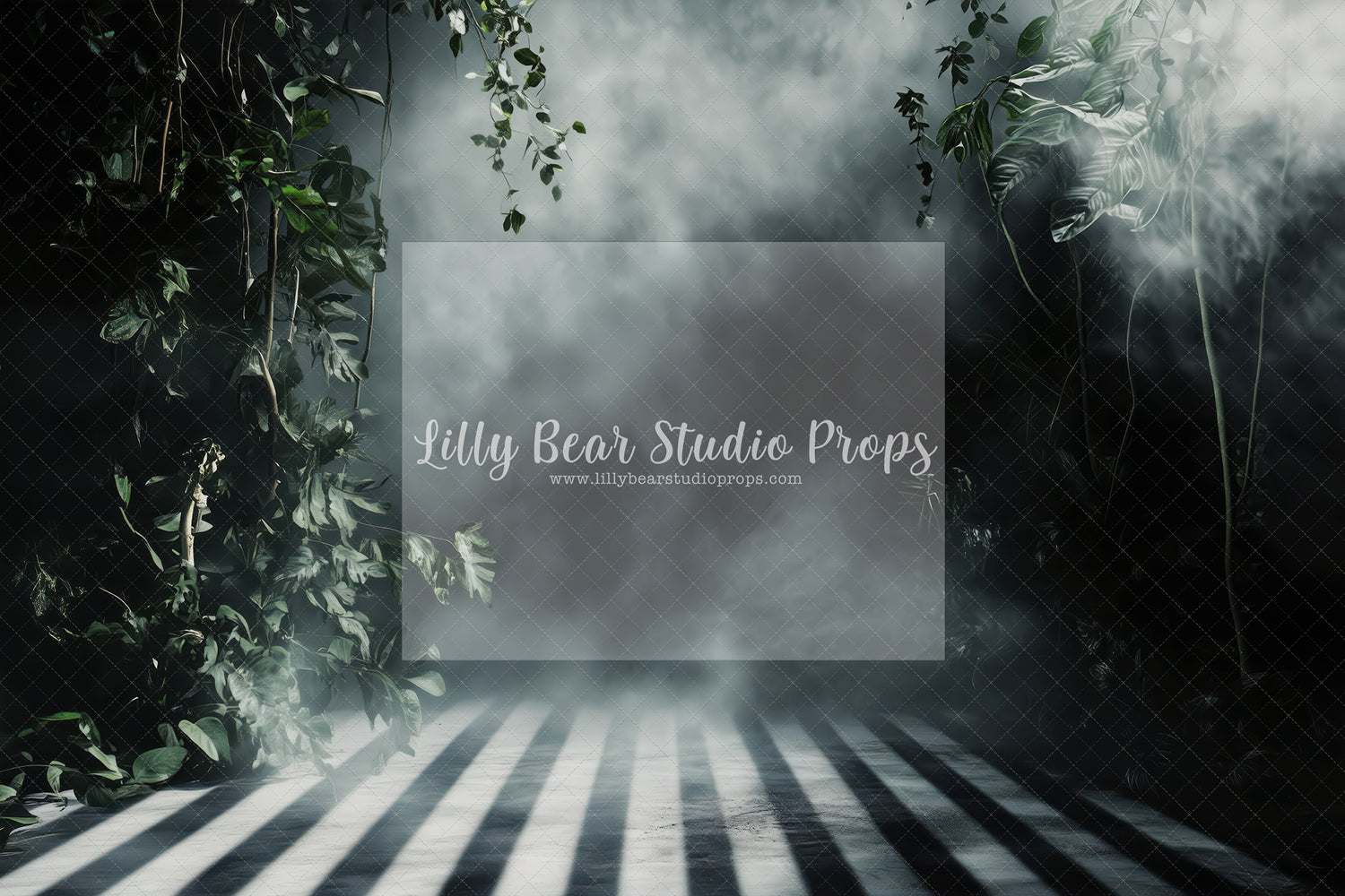 Fogy Spooky Stripped Hallway