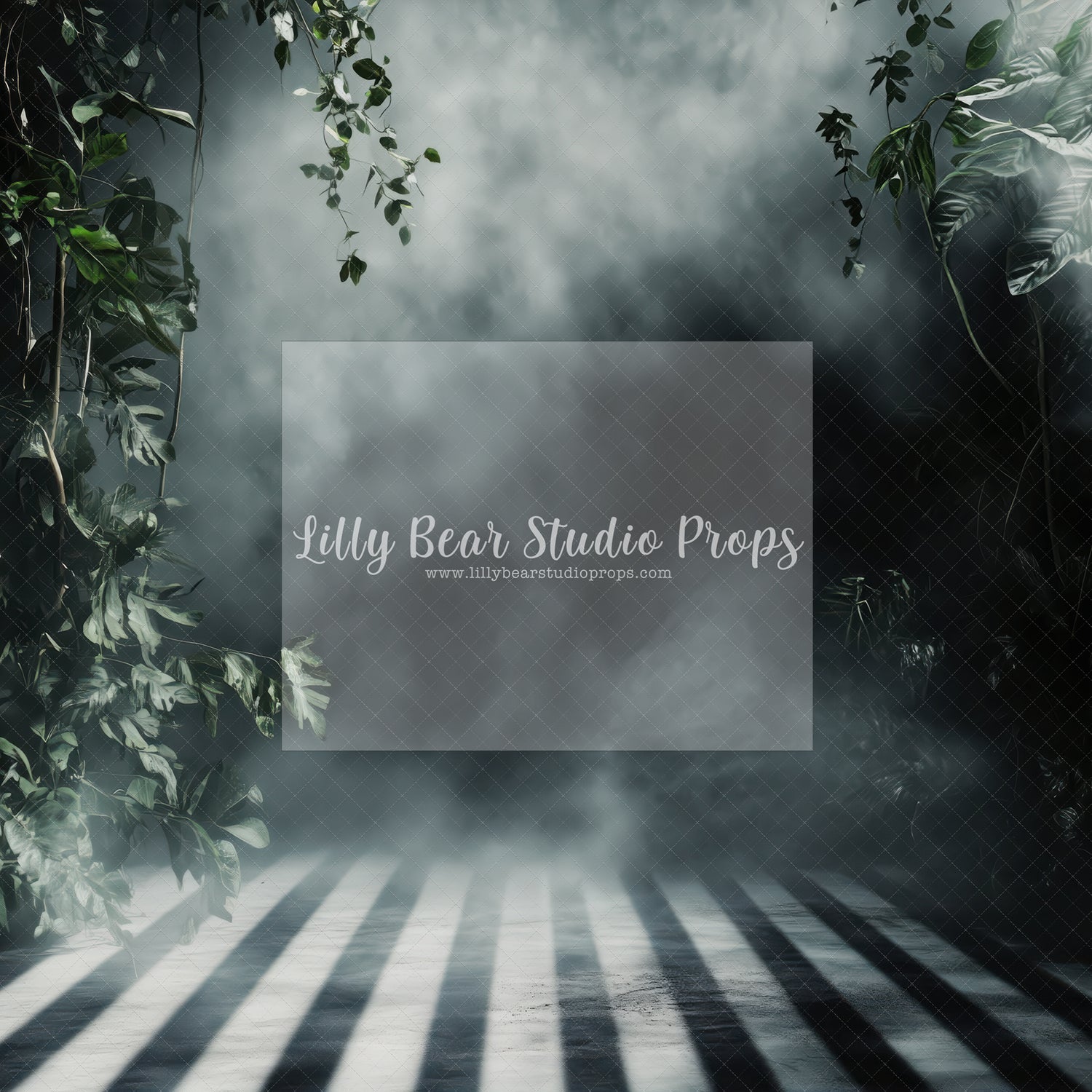 Fogy Spooky Stripped Hallway