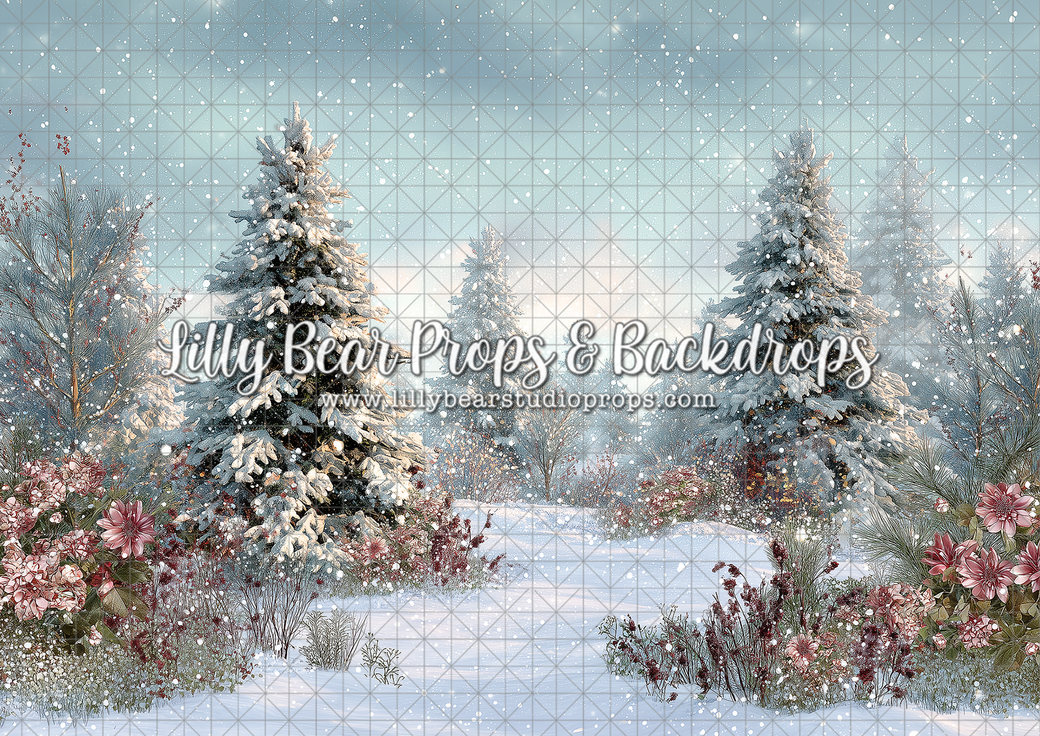 Frosted Evergreen Meadow
