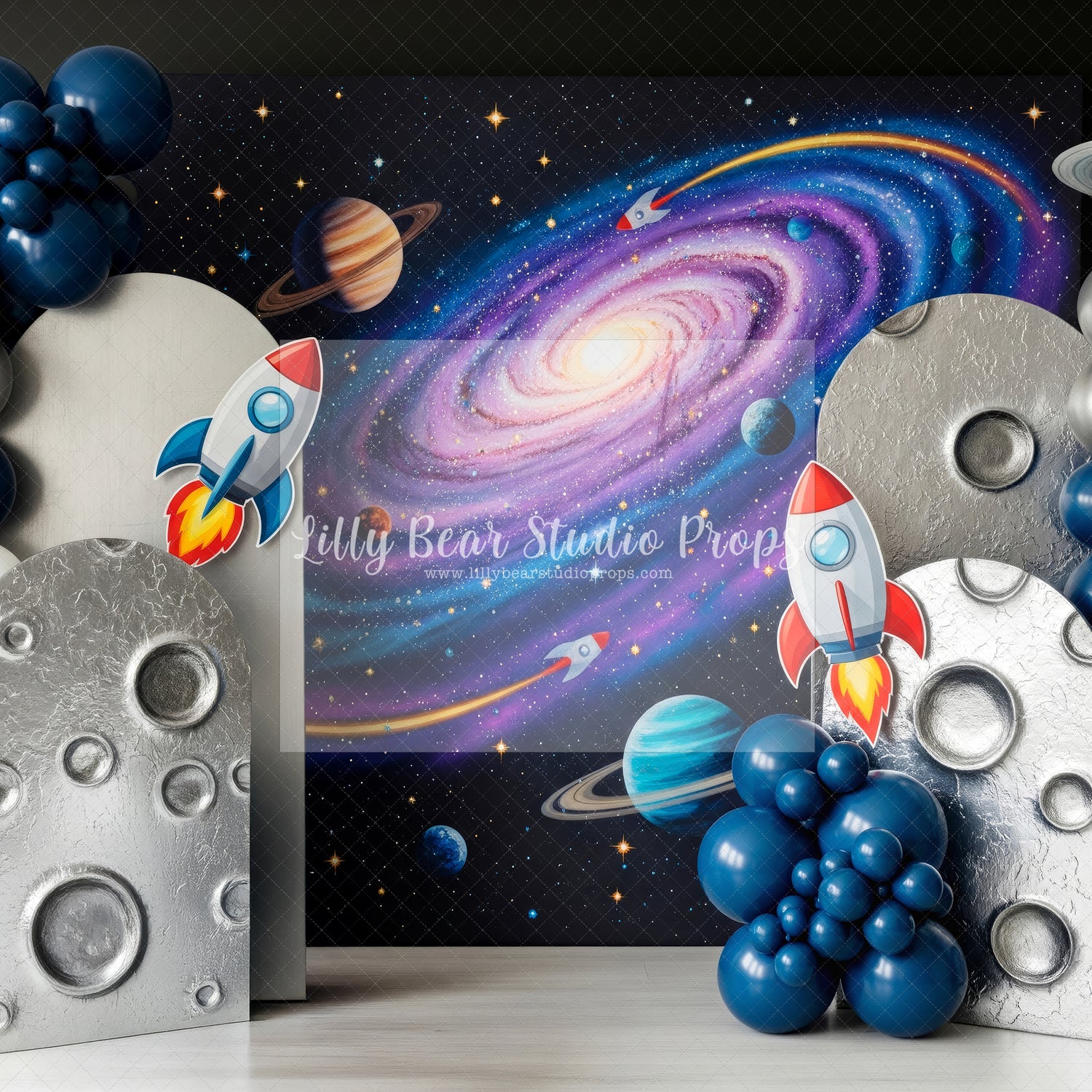 Galaxy Rockets and Planets