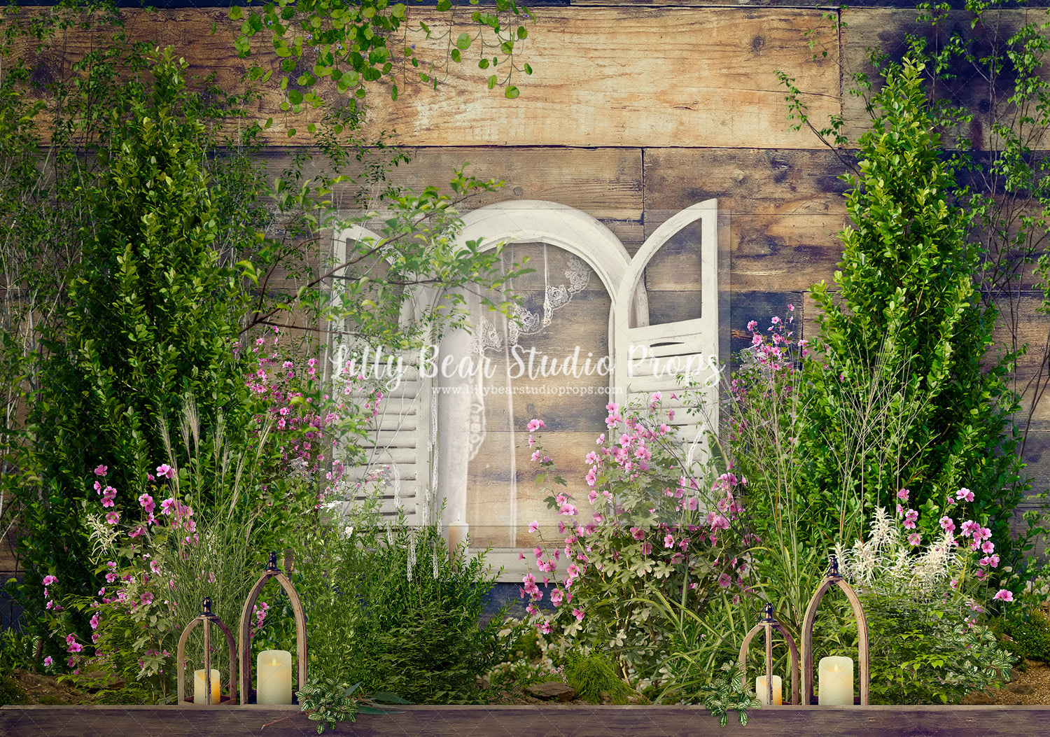 Garden Window Violet Flowers