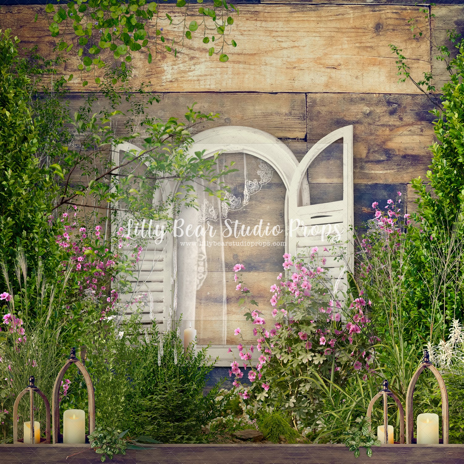 Garden Window Violet Flowers