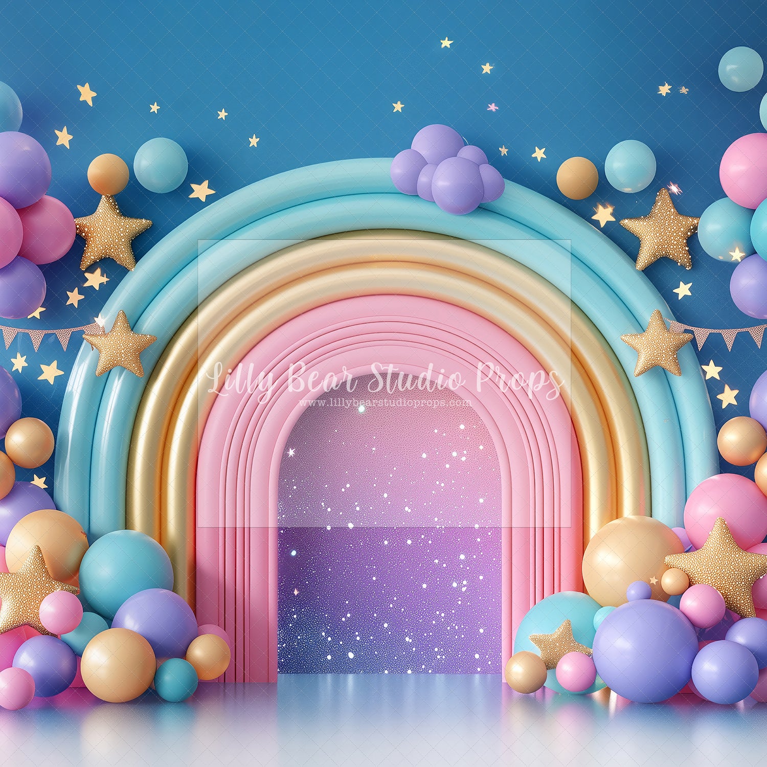 Glitter, Rainbow & Stars