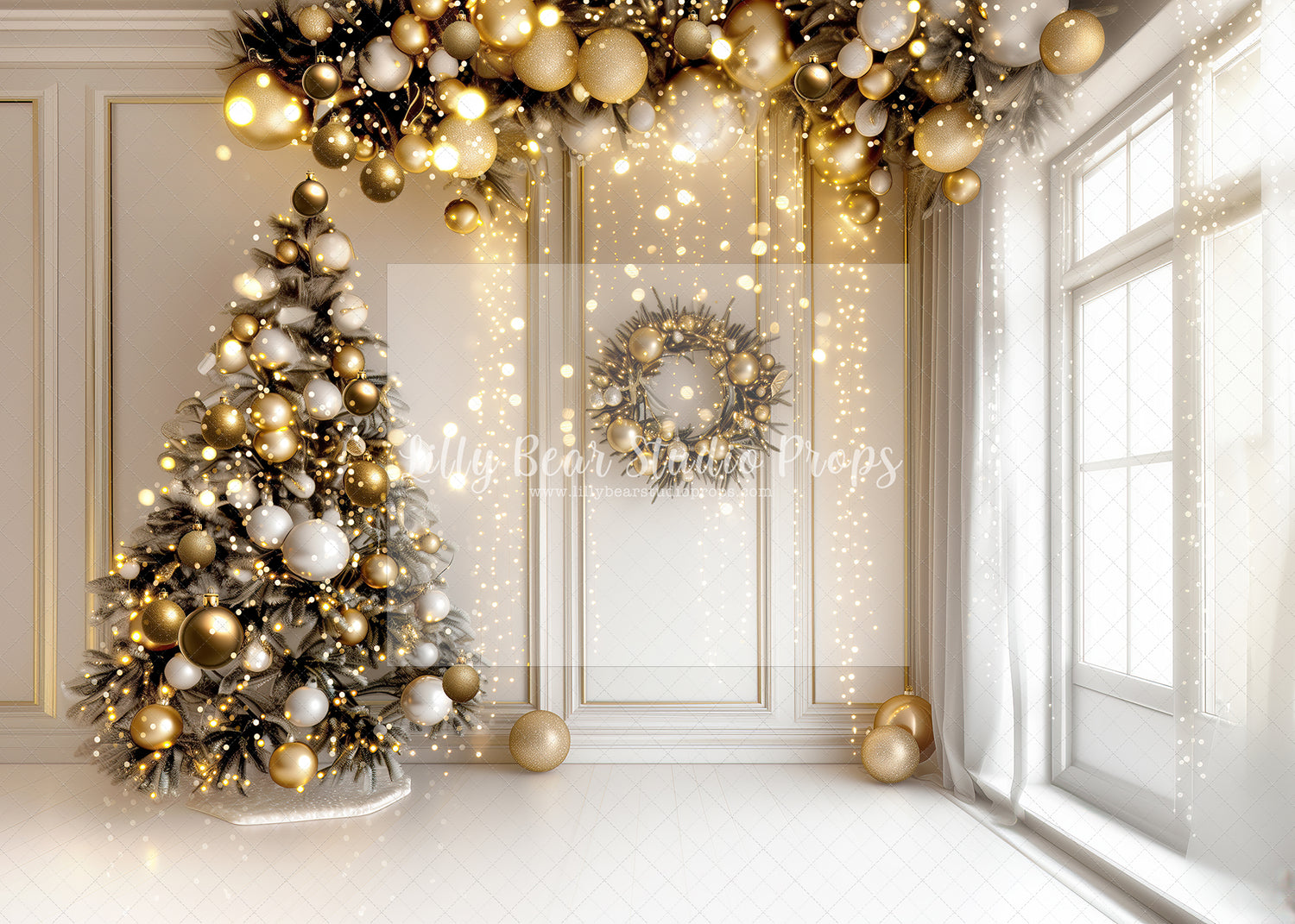 Gold Christmas Lights