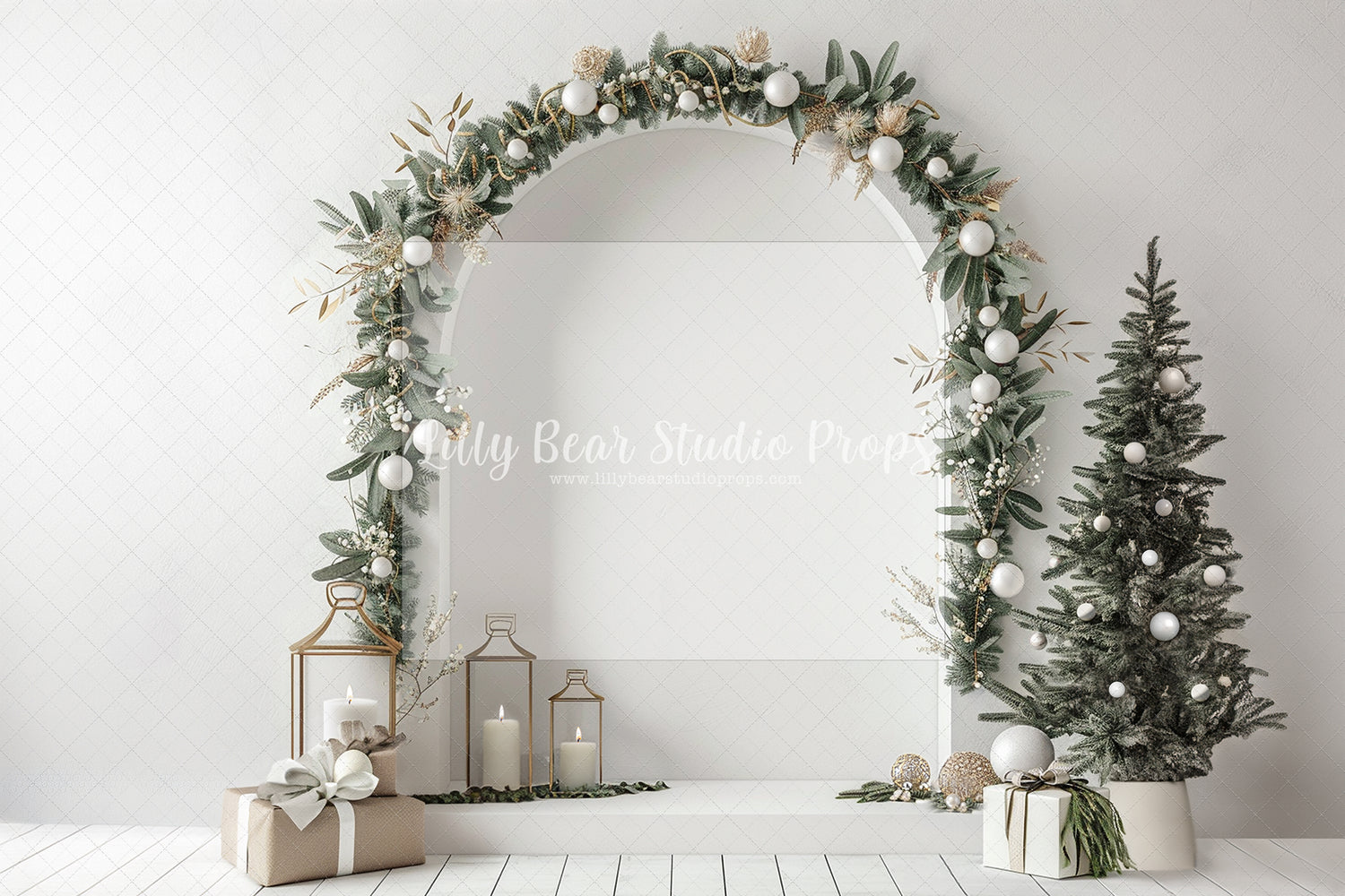 Gold Glam Christmas Wall Arch
