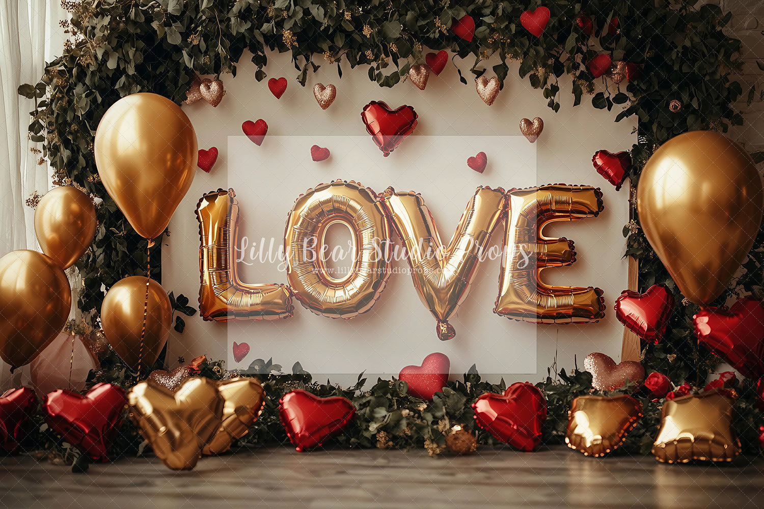 Gold LOVE Balloons