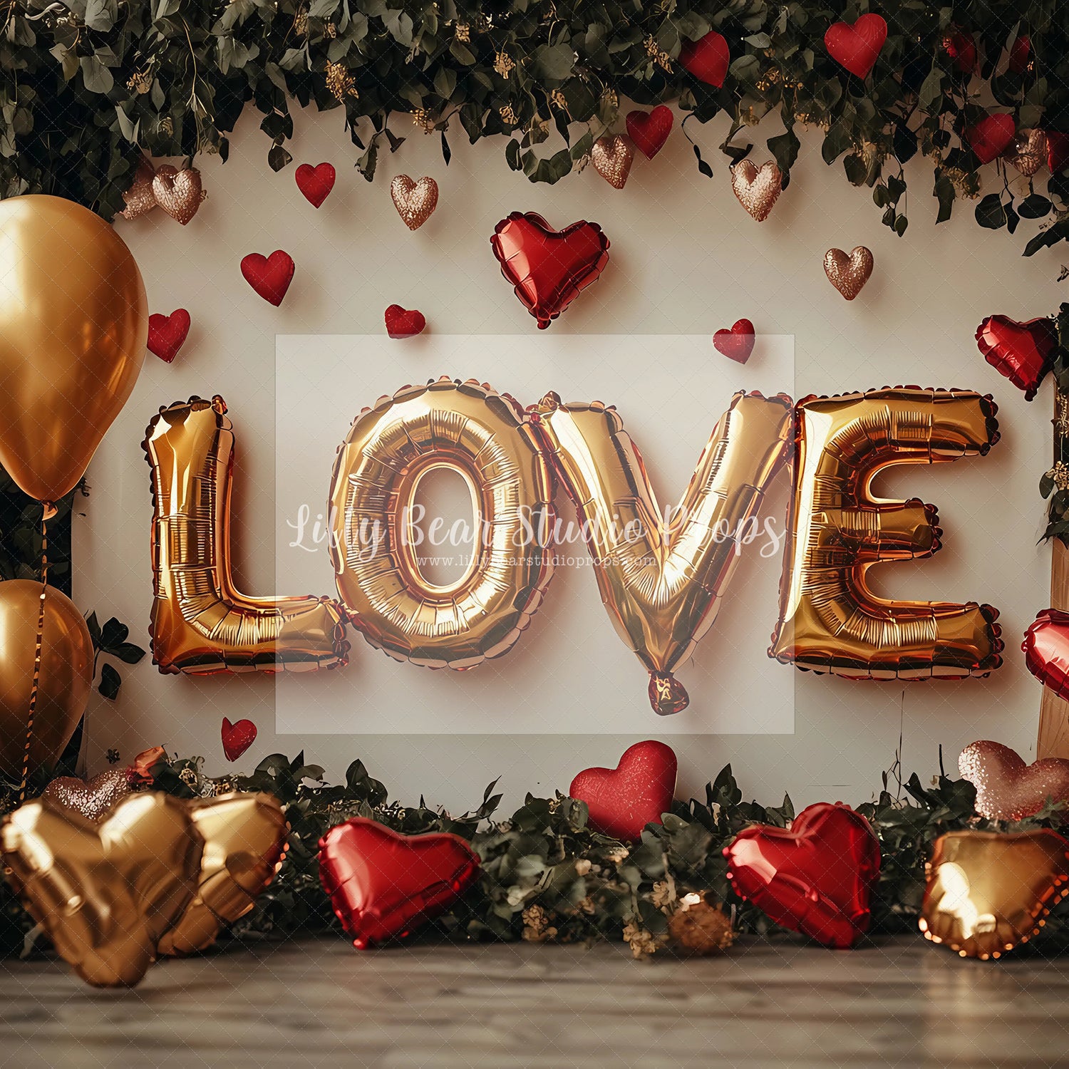 Gold LOVE Balloons