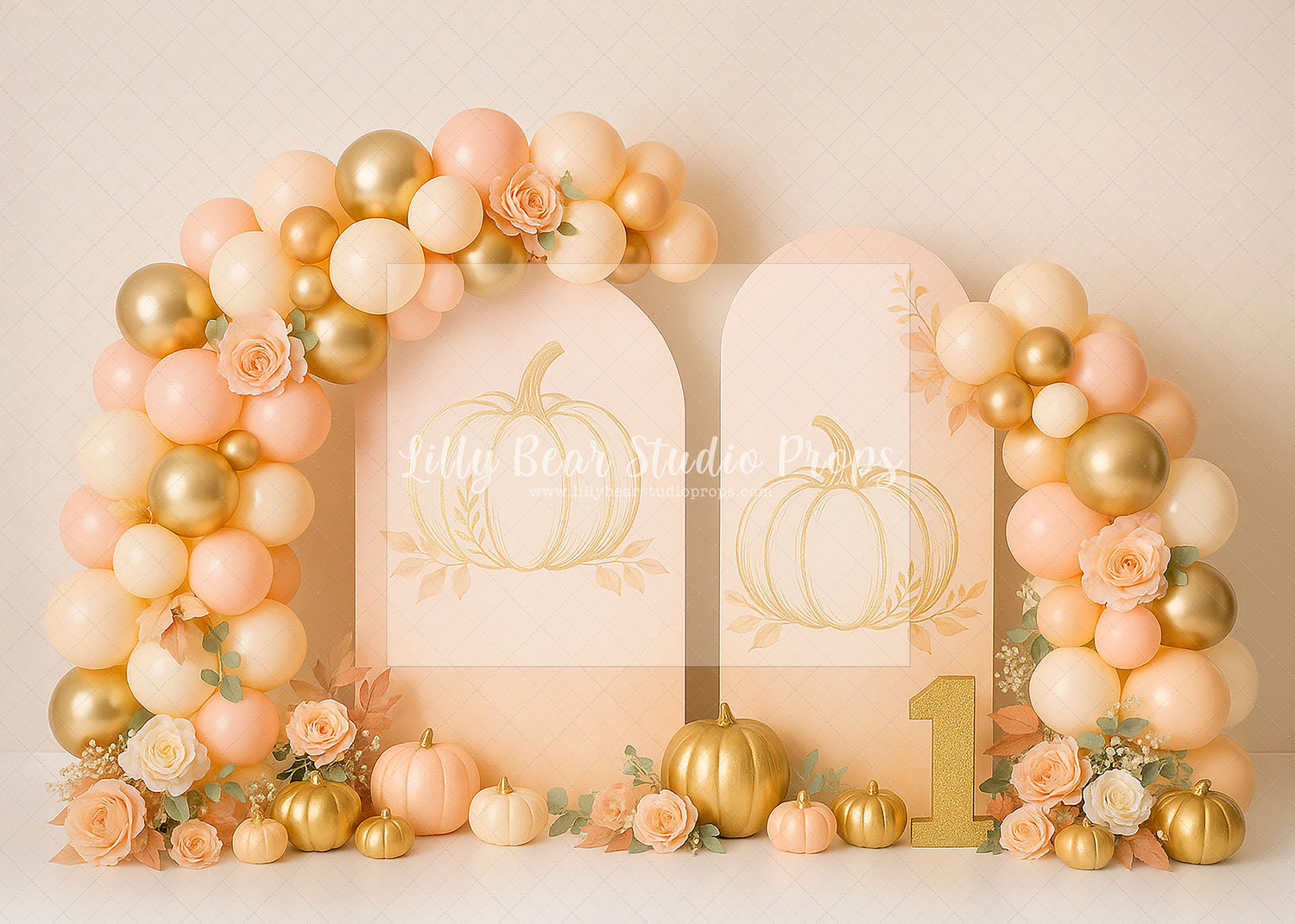 Gold Pumpkin Arches