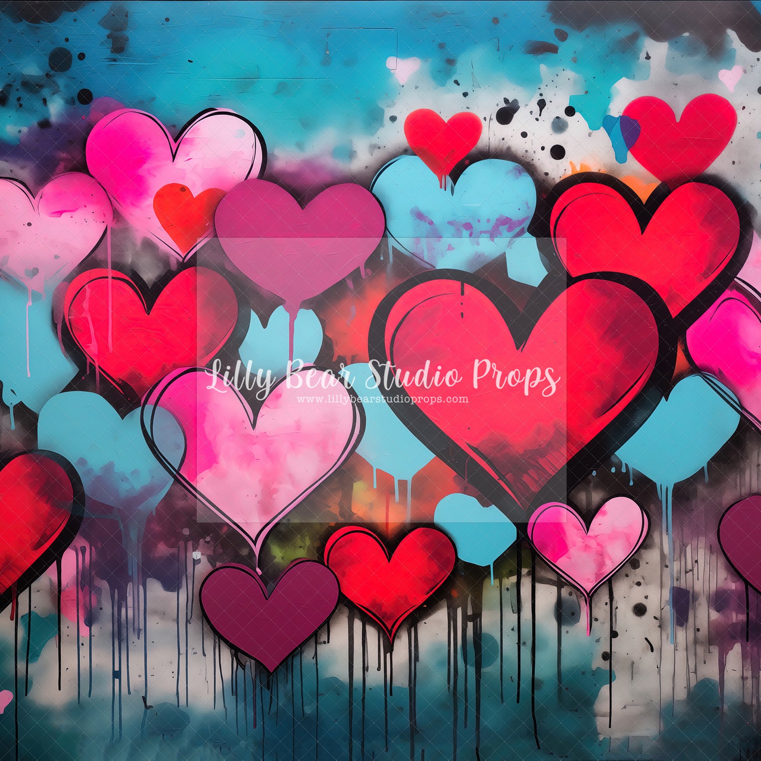 Graffiti Heart Wall