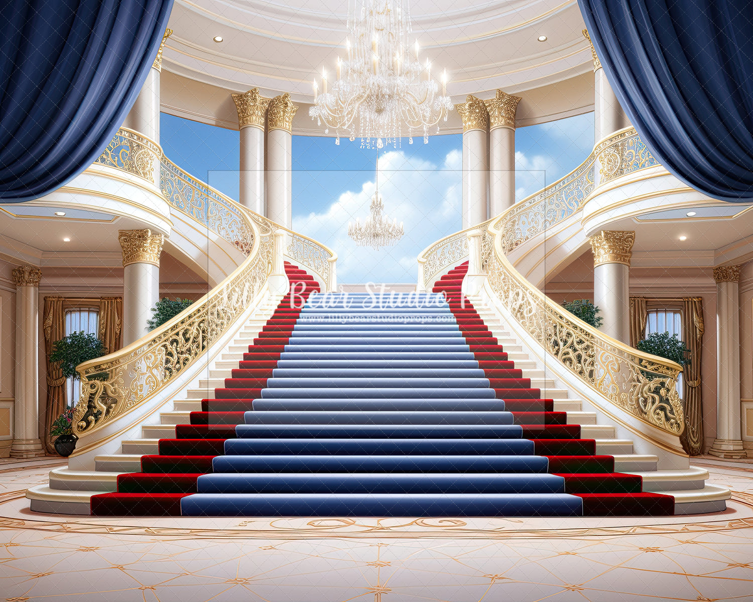 Grand Palace Staircase to the clouds