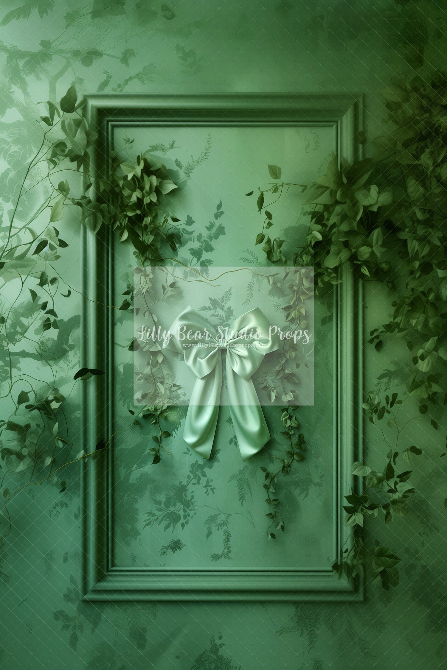 Green with Ivy Bow-Sweep Options