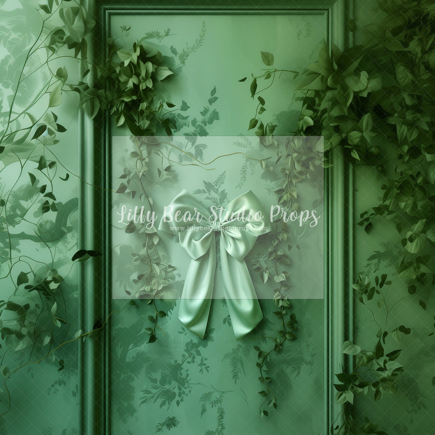 Green with Ivy Bow-Sweep Options