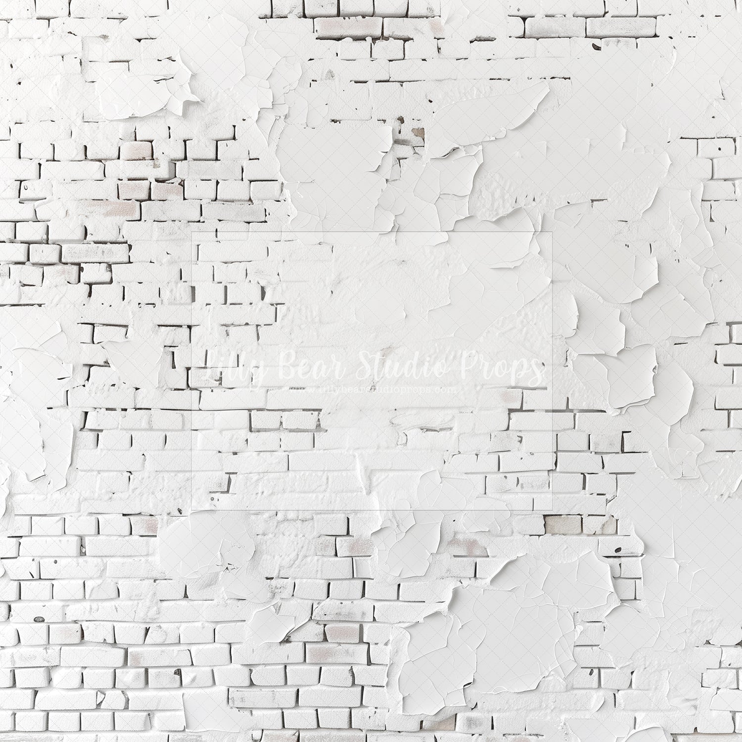 Grunge White Brick Wall - Tester