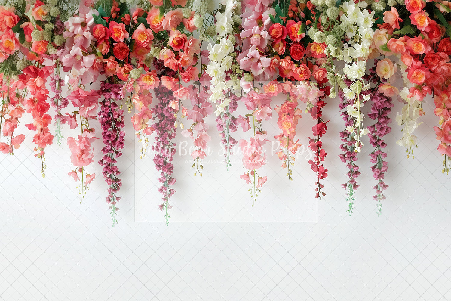 Hanging Flowers in Pinks & Reds