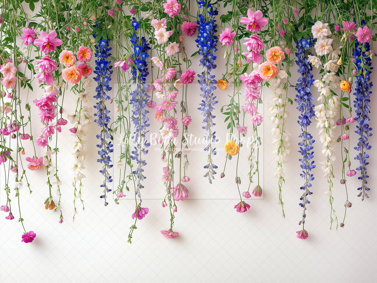 Hanging Wildflowers on Cream