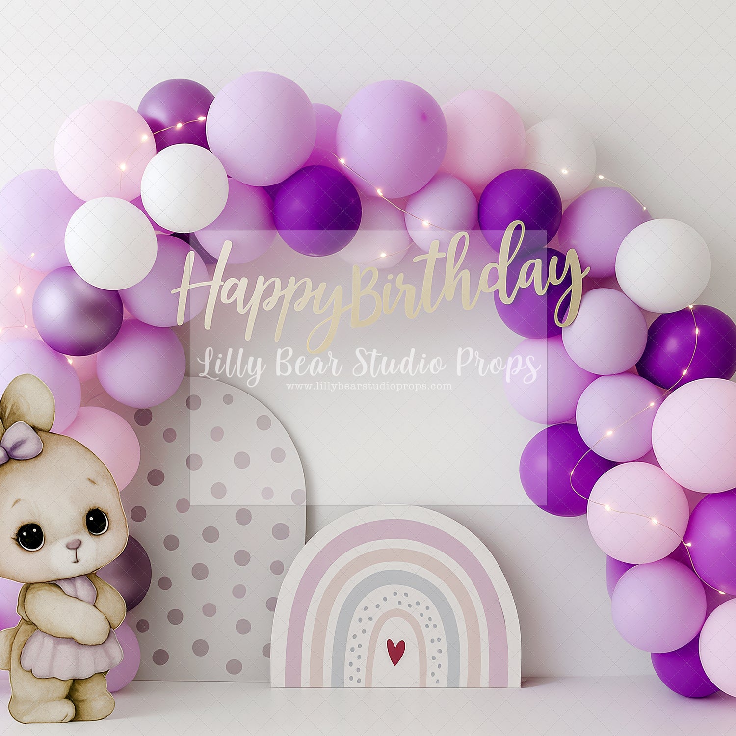 Happy Birthday Purple Bunny