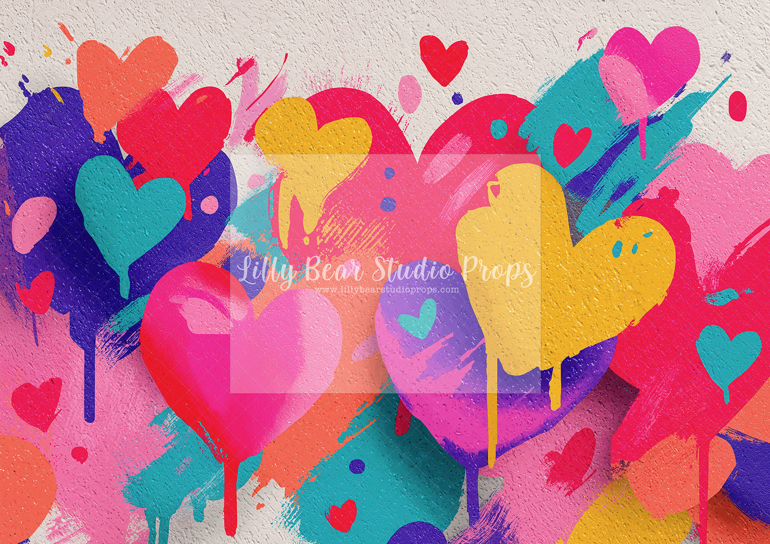 Hearts Pop Art Love