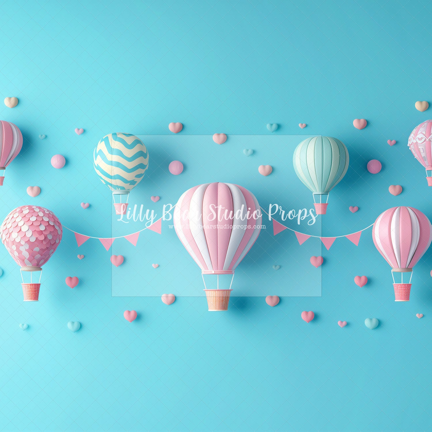 Hearts & Hot Air Balloons
