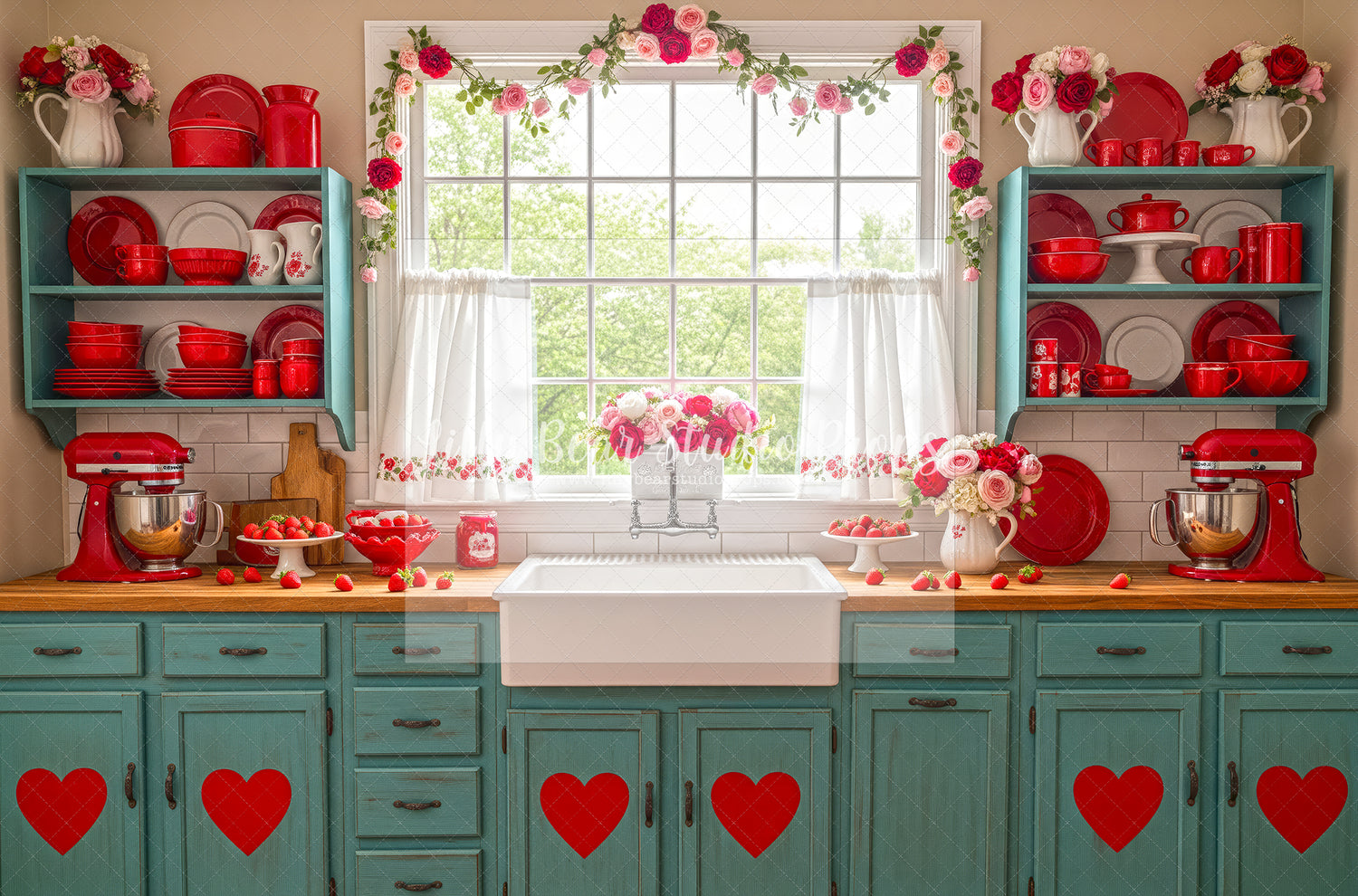 Hearts and Roses Kitchen