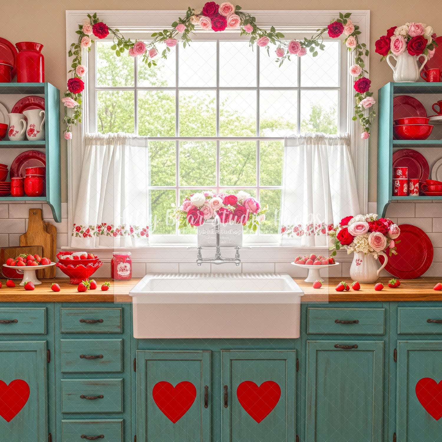 Hearts and Roses Kitchen