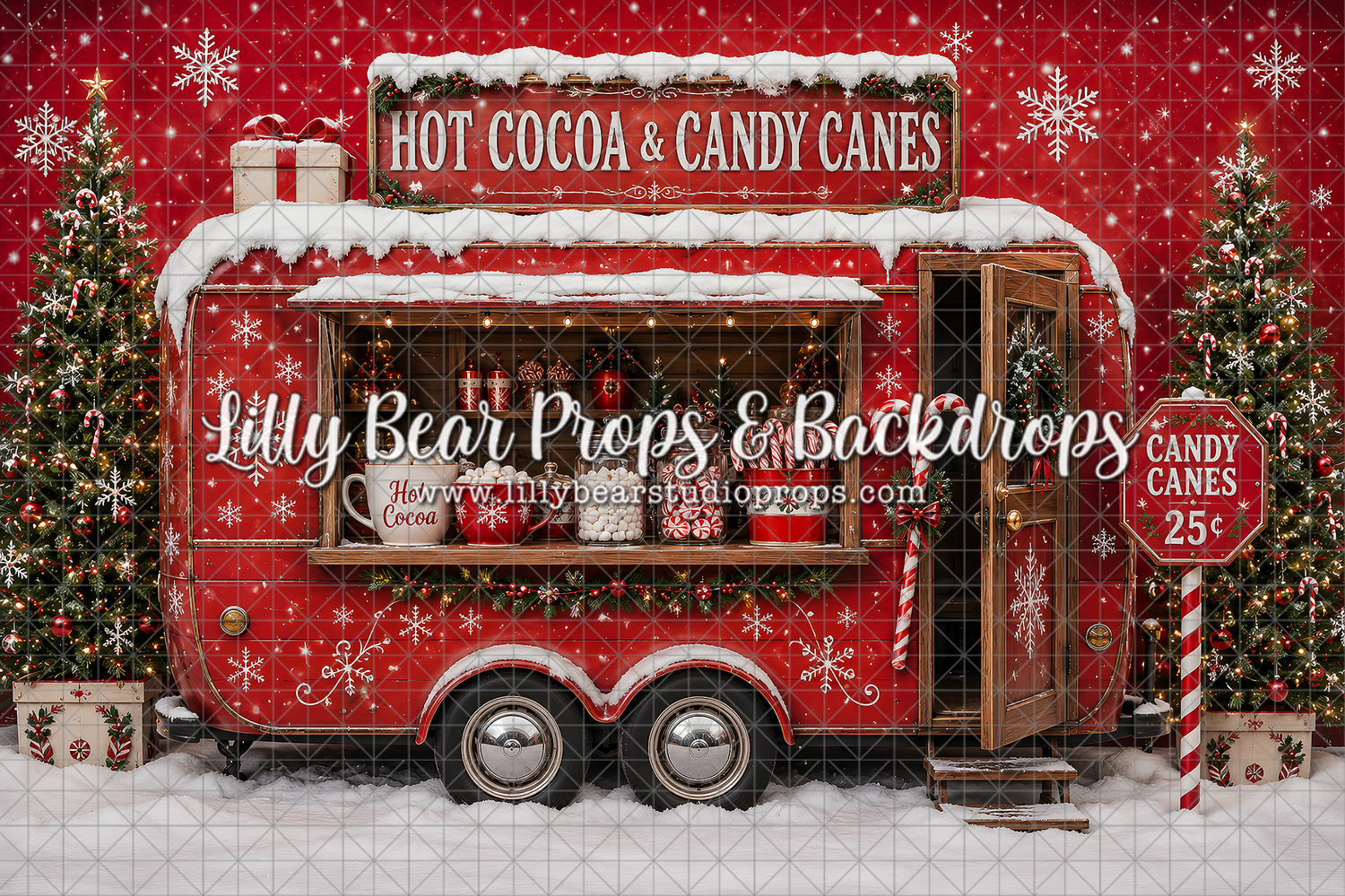 Hot Cocoa Cart Christmas