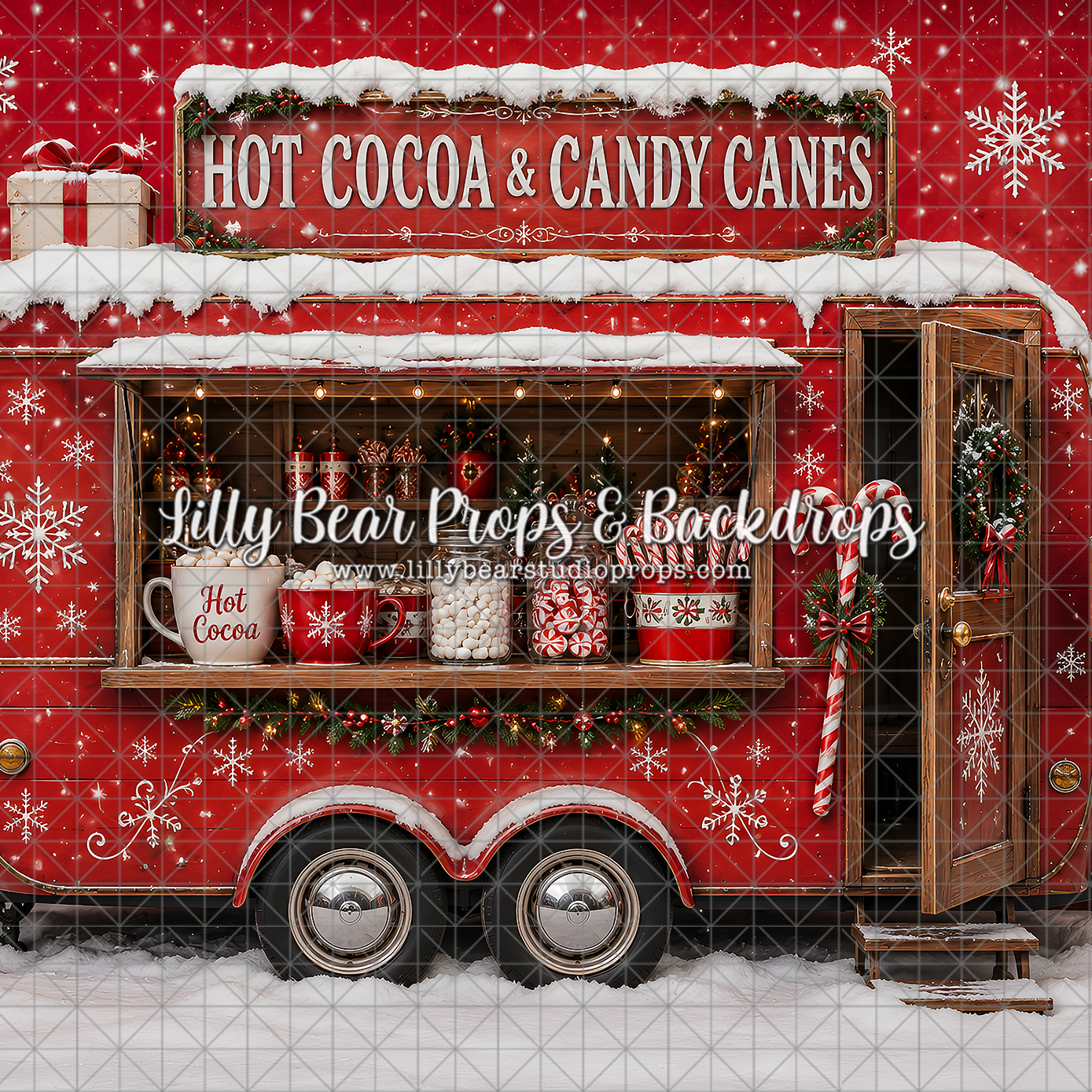 Hot Cocoa Cart Christmas