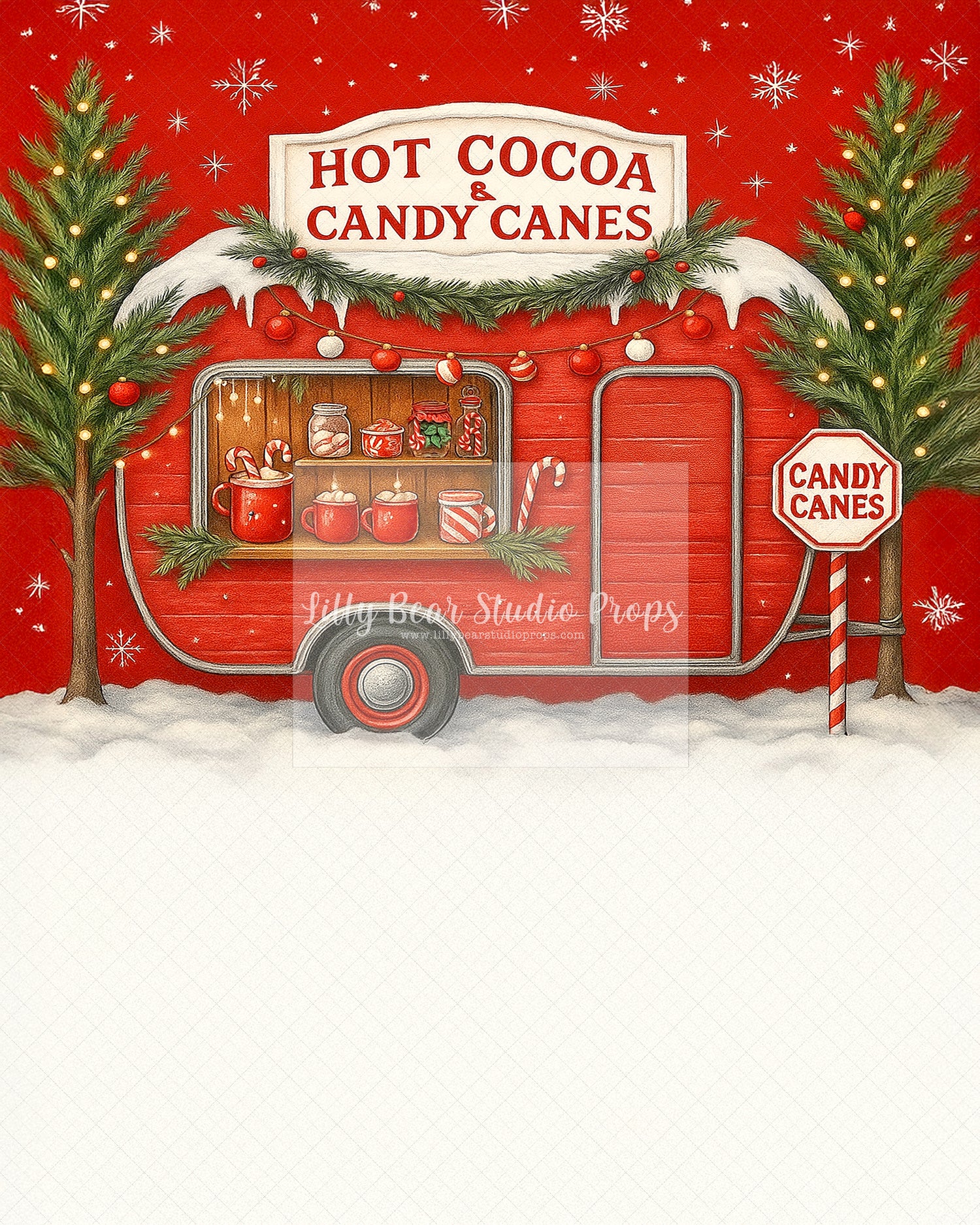 Hot Cocoa & Candy Canes Van - Sweep Option