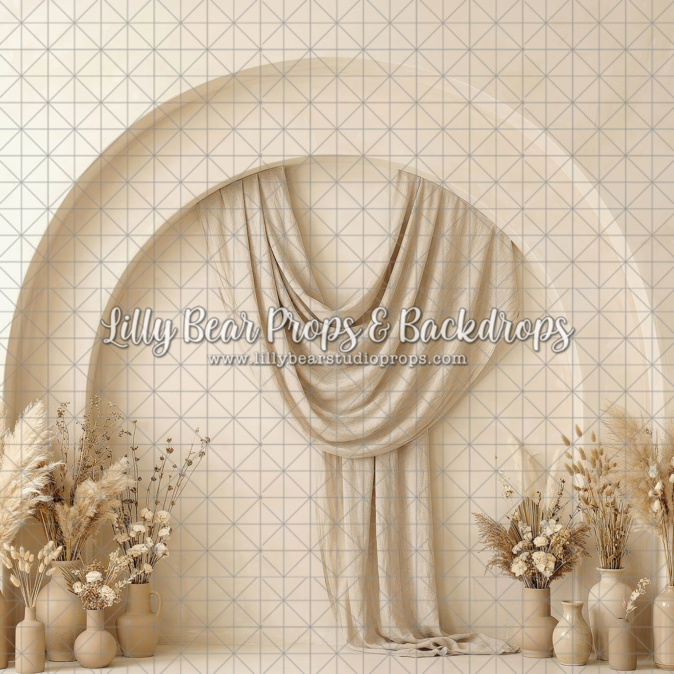 Ivory Drape Arch